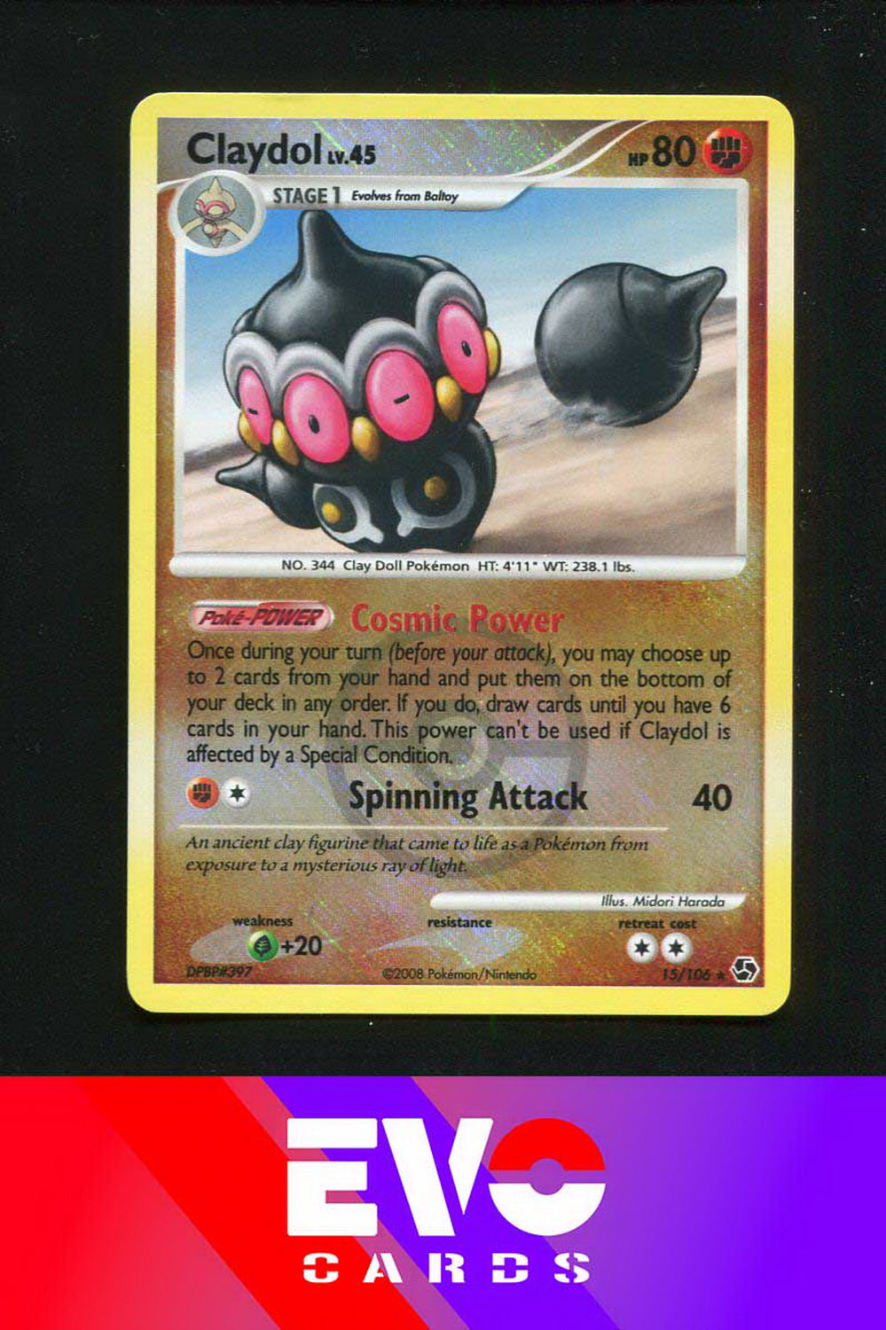 claydol pokemon card value Claydol 15/106 - League Promo