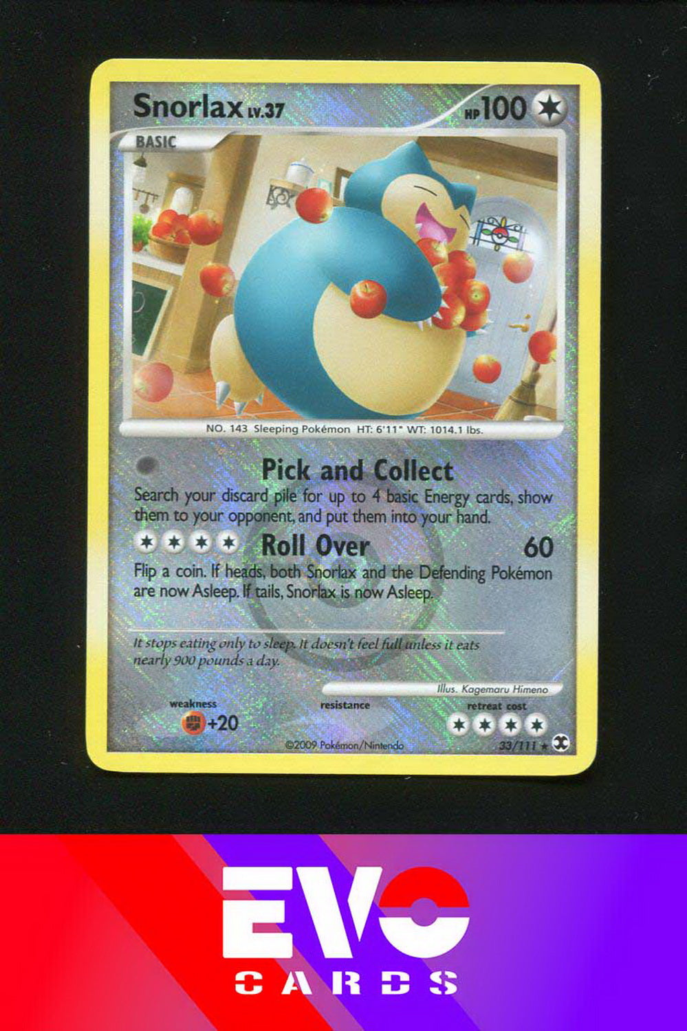 Snorlax 33/111 - League Promo - Near Mint