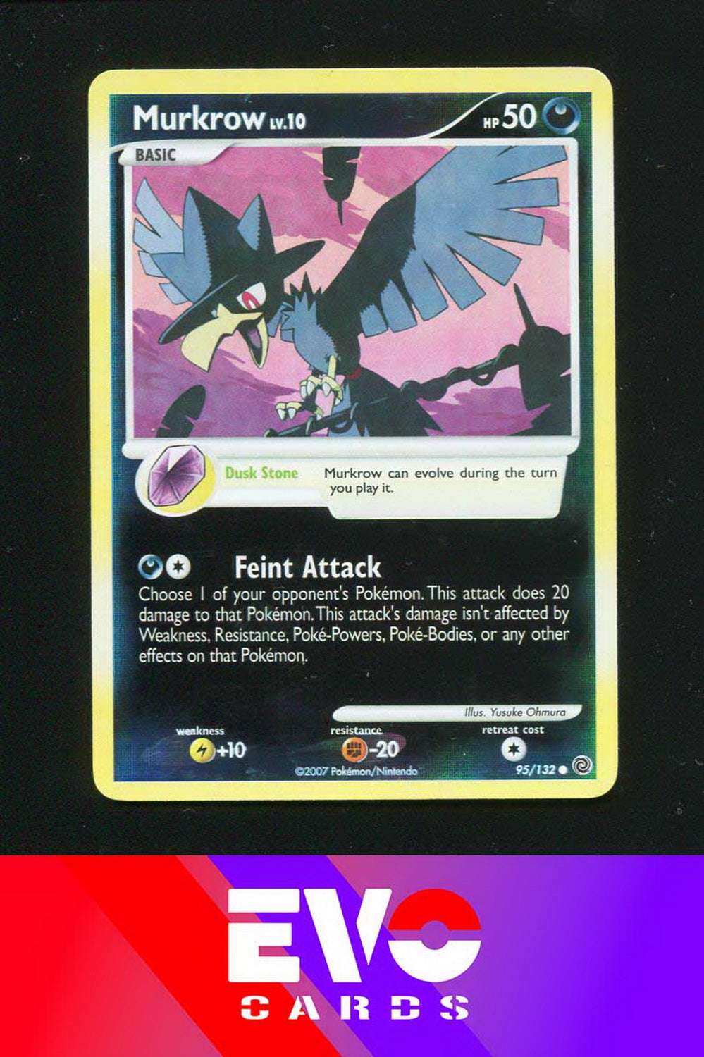 Murkrow 95/132 - Secret Wonders - Reverse Holo - Excellent