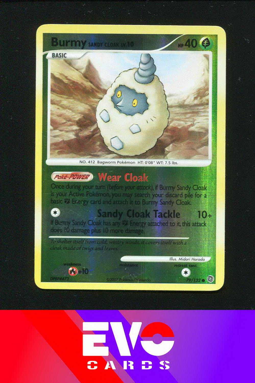 Burmy Sandy Cloak 79/132 - Secret Wonders - Reverse Holo - Excellent