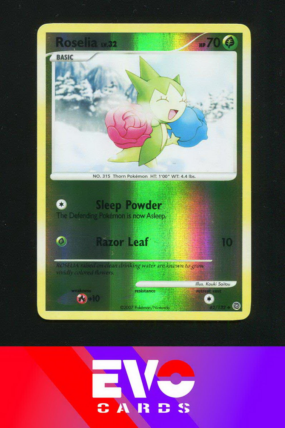Roselia 62/132 - Secret Wonders - Reverse Holo - Near Mint Roselia 62/132 - Secret Wonders - Reverse Holo - Near Mint