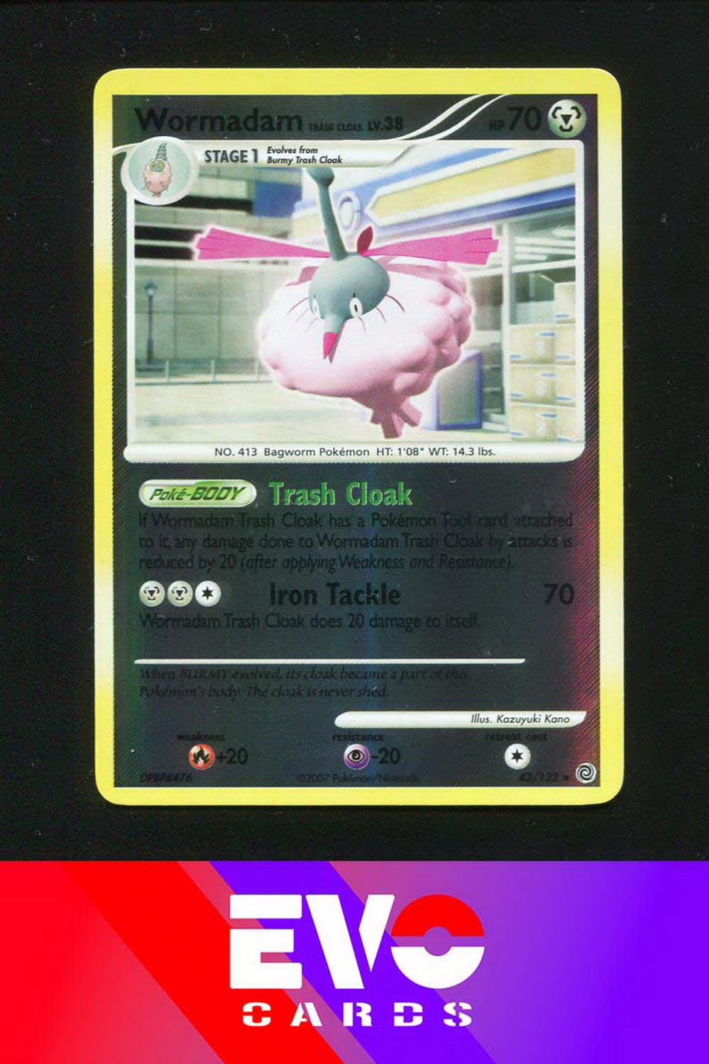 Wormadam Trash Cloak 43/132 - Secret Wonders - Reverse Holo - Excellent