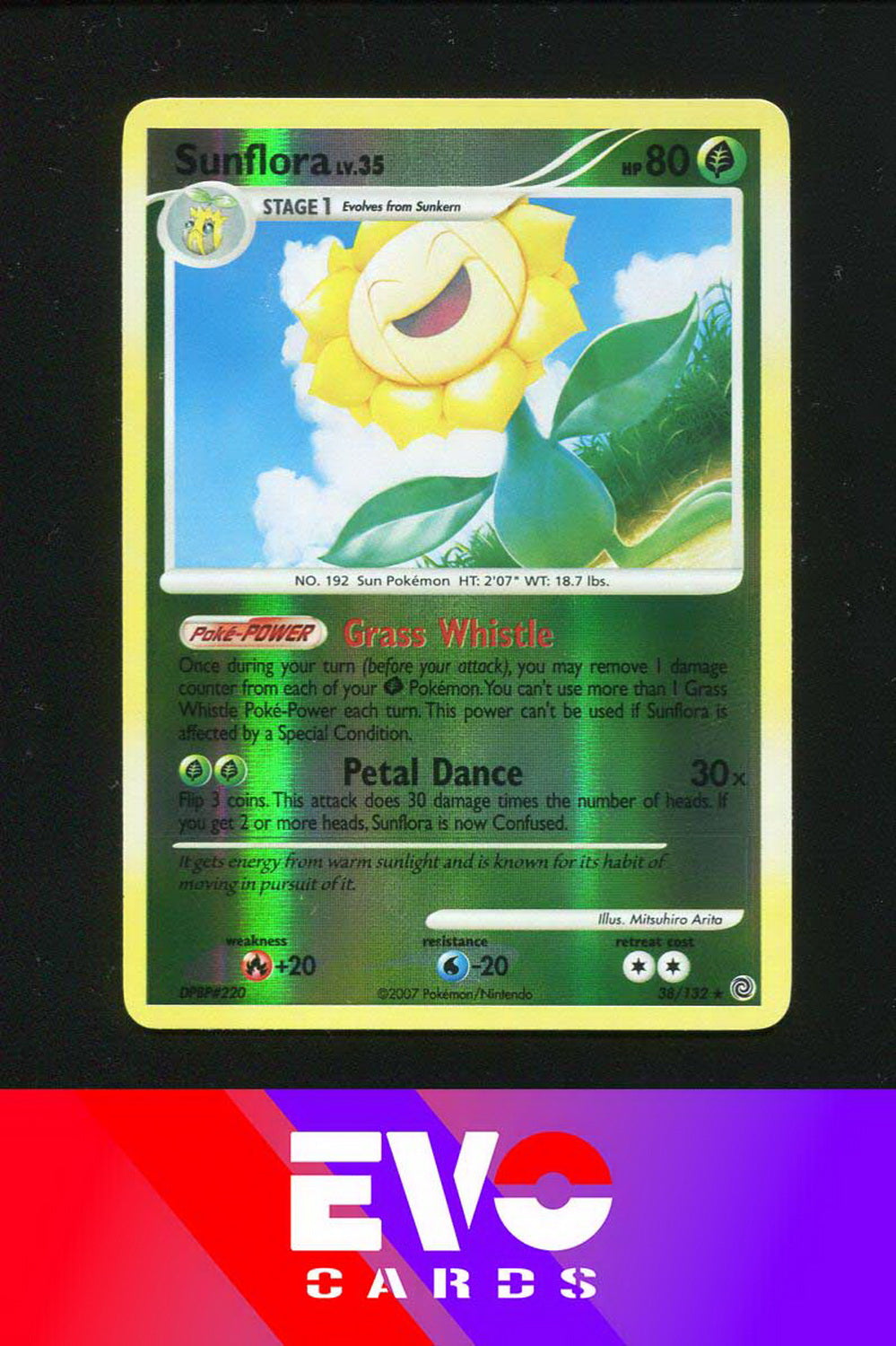 Sunflora 38/132 - Secret Wonders - Reverse Holo - Excellent