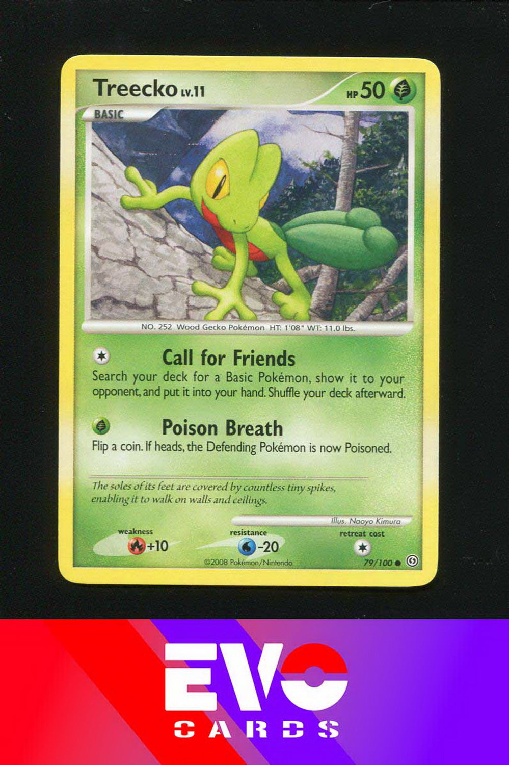pokemon treecko card Treecko 79/100 - Stormfront