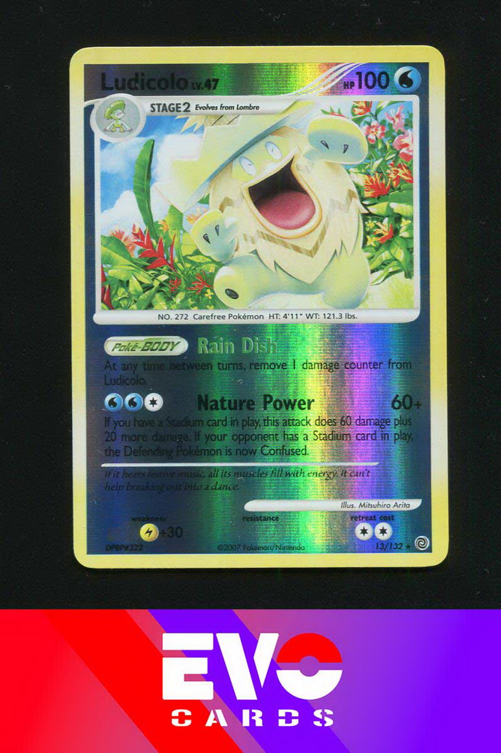 pokemon card ludicolo Ludicolo 13/132 - Secret Wonders - Reverse Holo