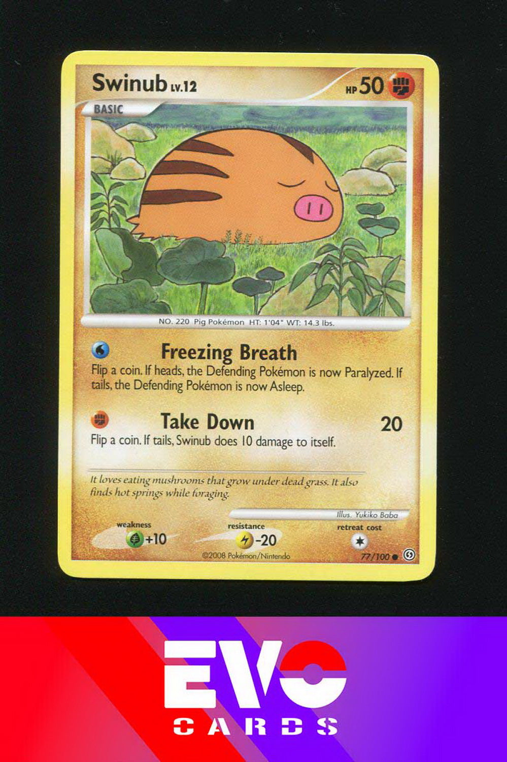 swinub pokemon card Swinub 77/100 - Stormfront