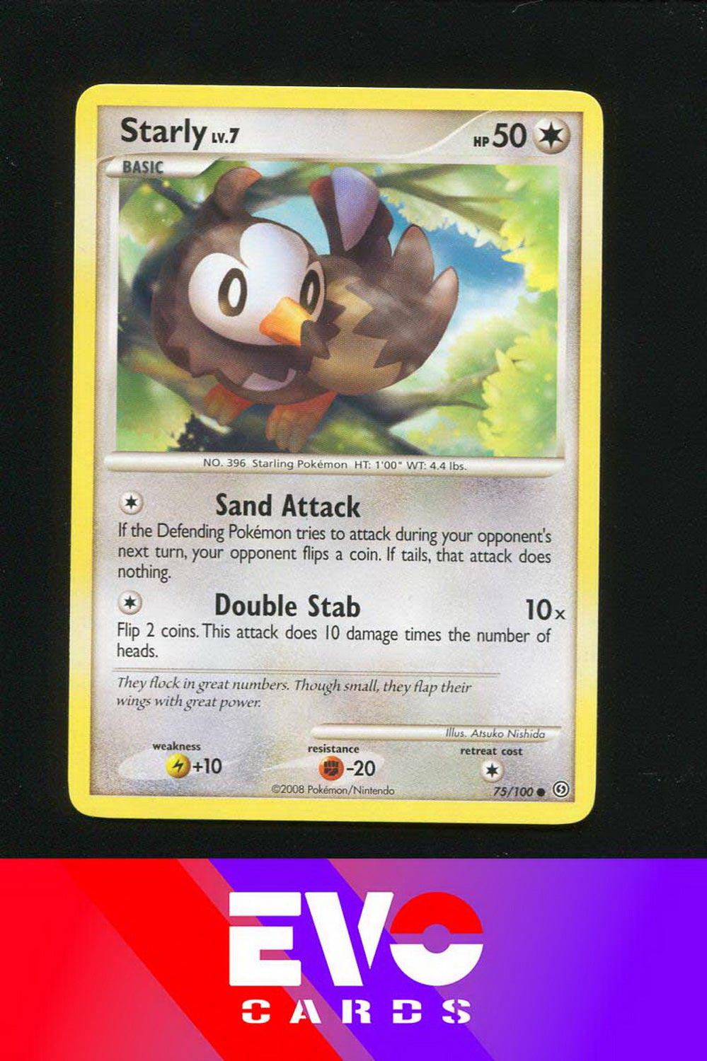 Starly 75/100 - Stormfront - Excellent Starly 75/100 - Stormfront - Excellent