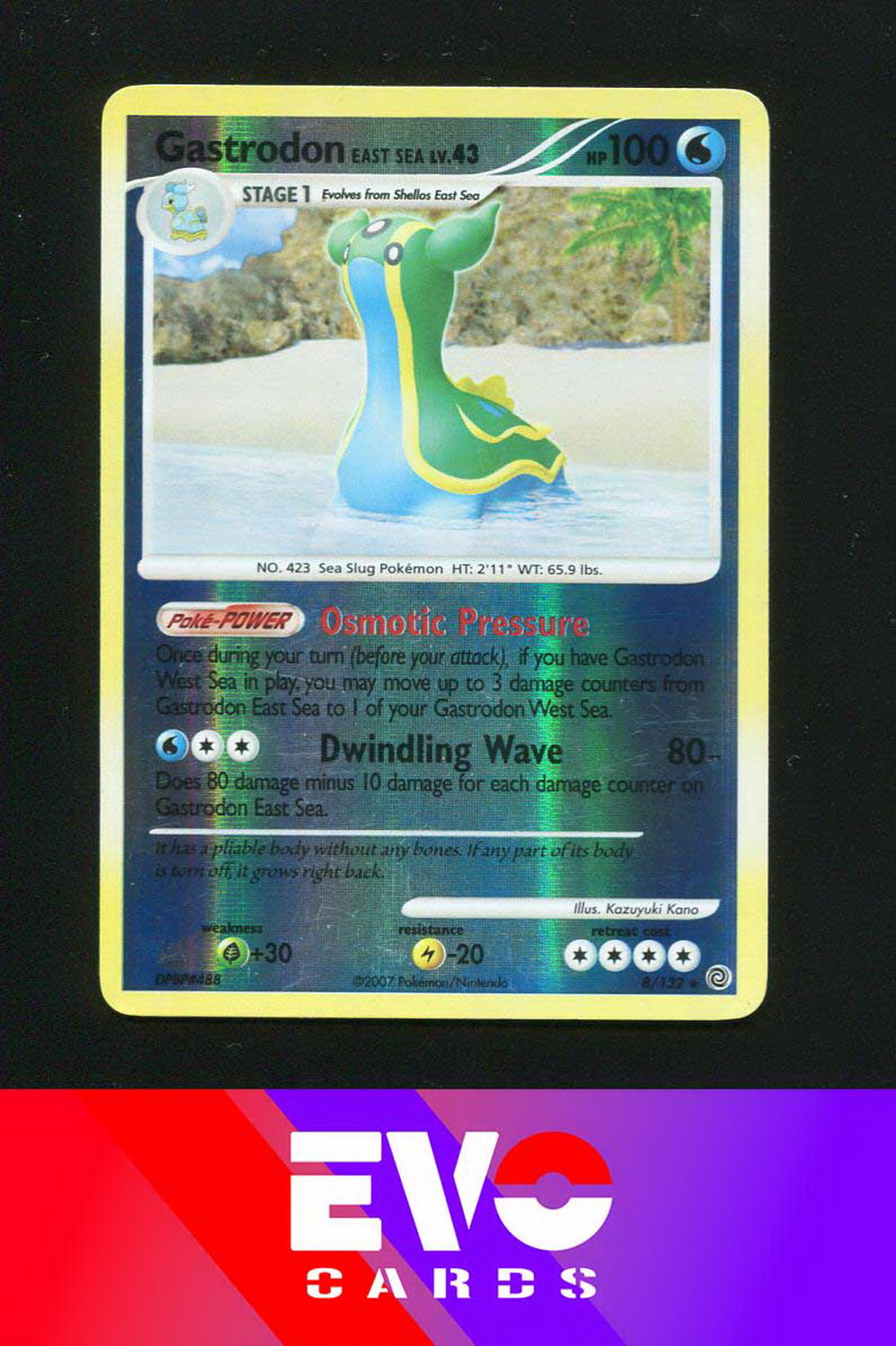 Gastrodon East Sea 8/132 - Secret Wonders - Reverse Holo - Very Good