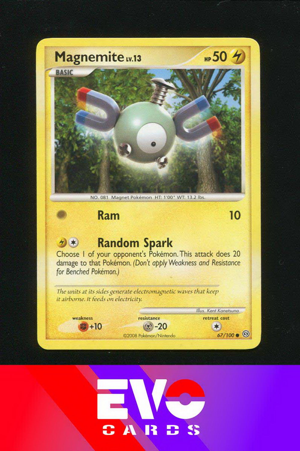 dollar general pokemon cards Magnemite 67/100 - Stormfront