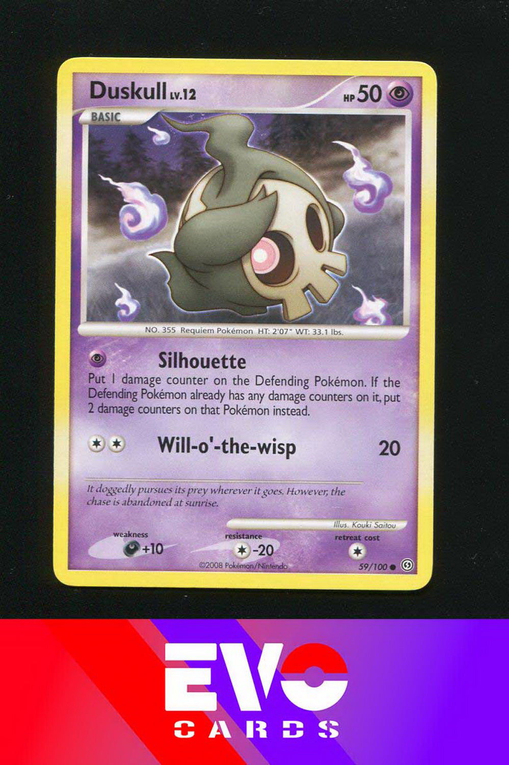 Duskull 59/100 - Stormfront - Excellent