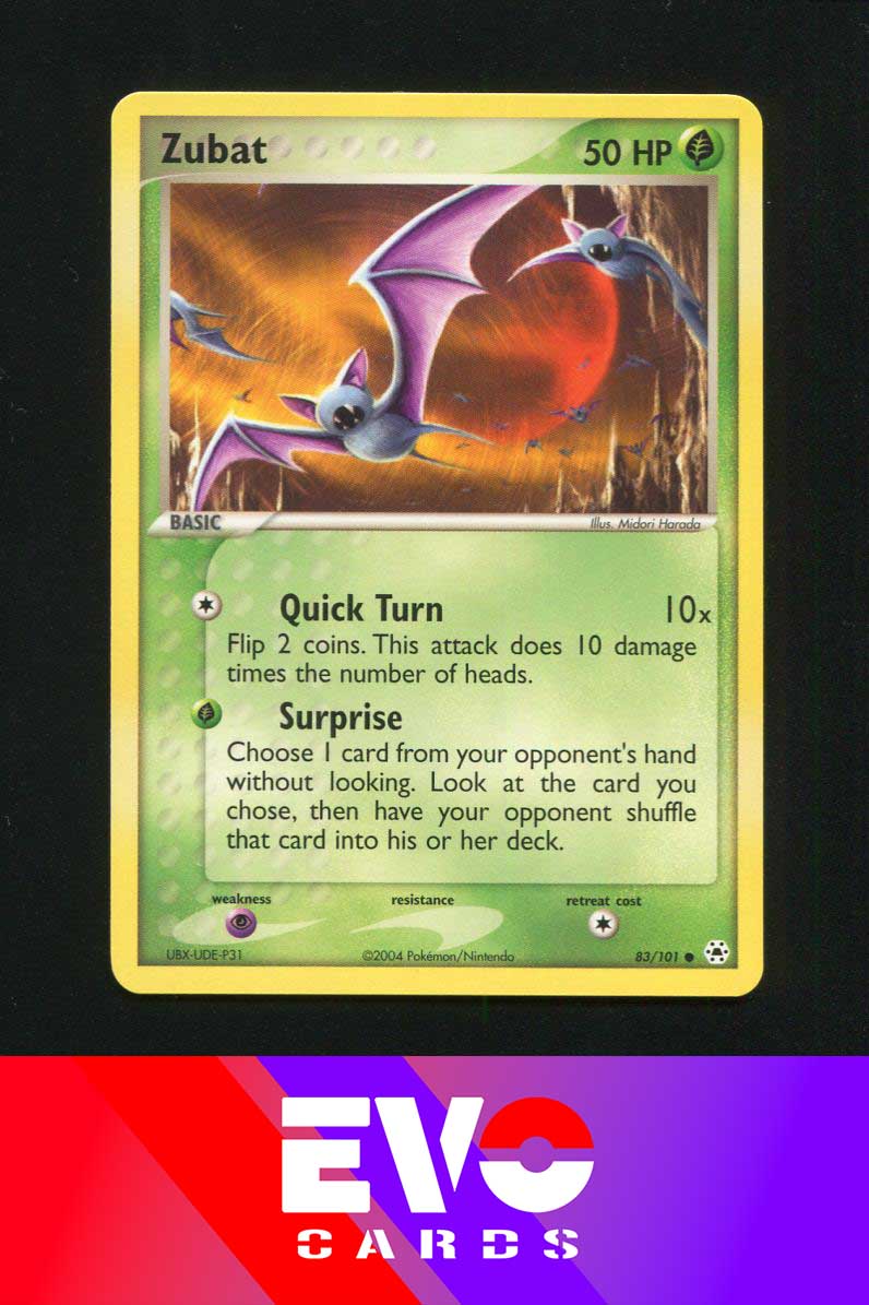 Zubat 83/101 - Ex Hidden Legends - Near Mint