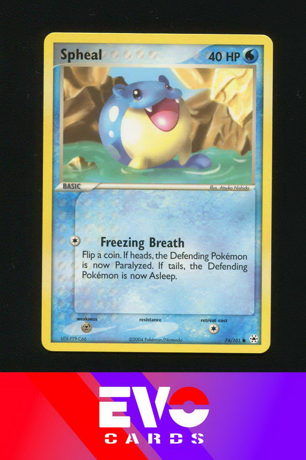 spheal pokemon card Spheal 74/101 - Ex Hidden Legends