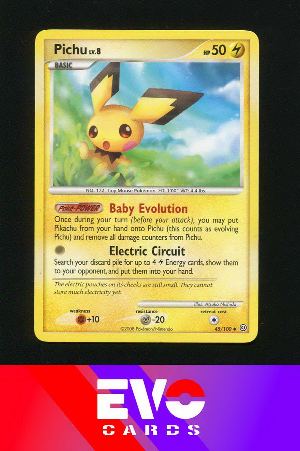 Pichu 45/100 - Stormfront - Excellent