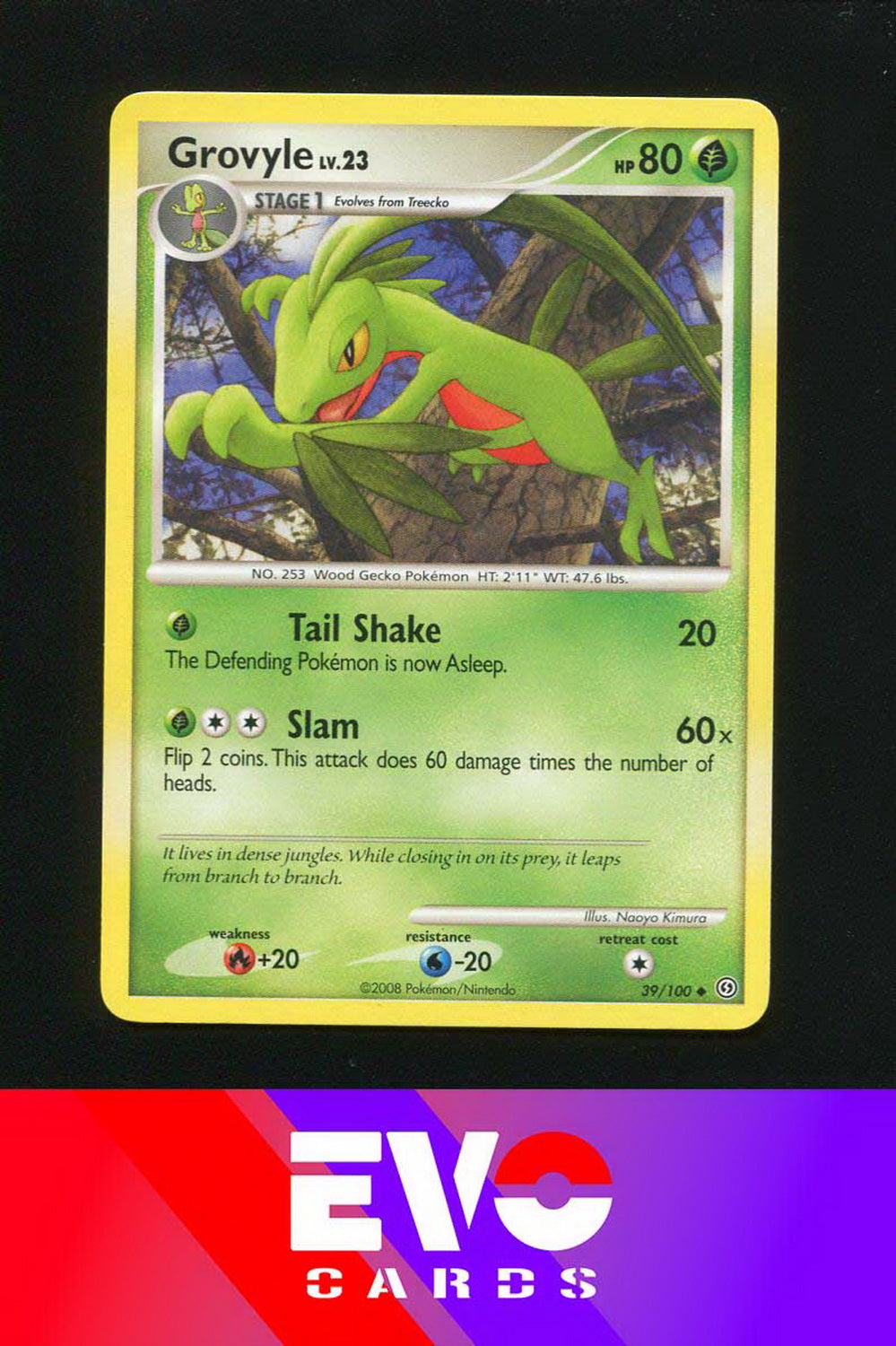 Grovyle 39/100 - Stormfront - Excellent Grovyle 39/100 - Stormfront - Excellent