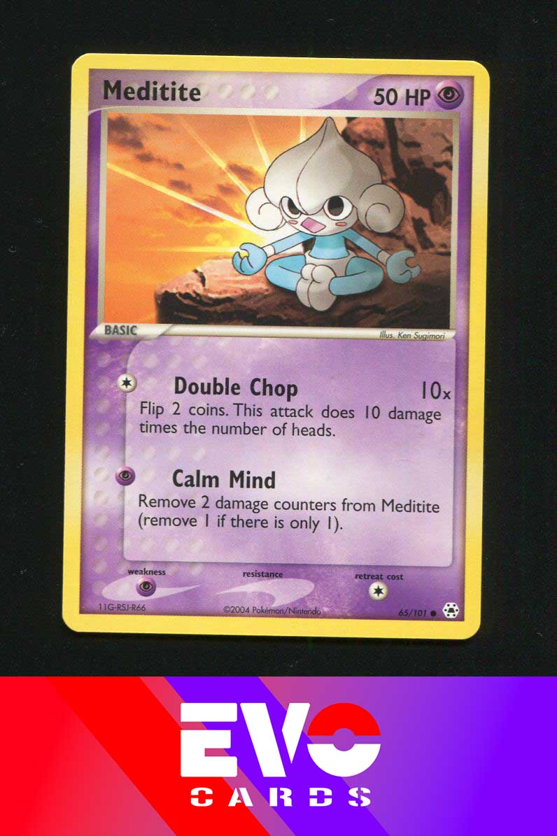 pokemon meditite card Meditite 65/101 - Ex Hidden Legends
