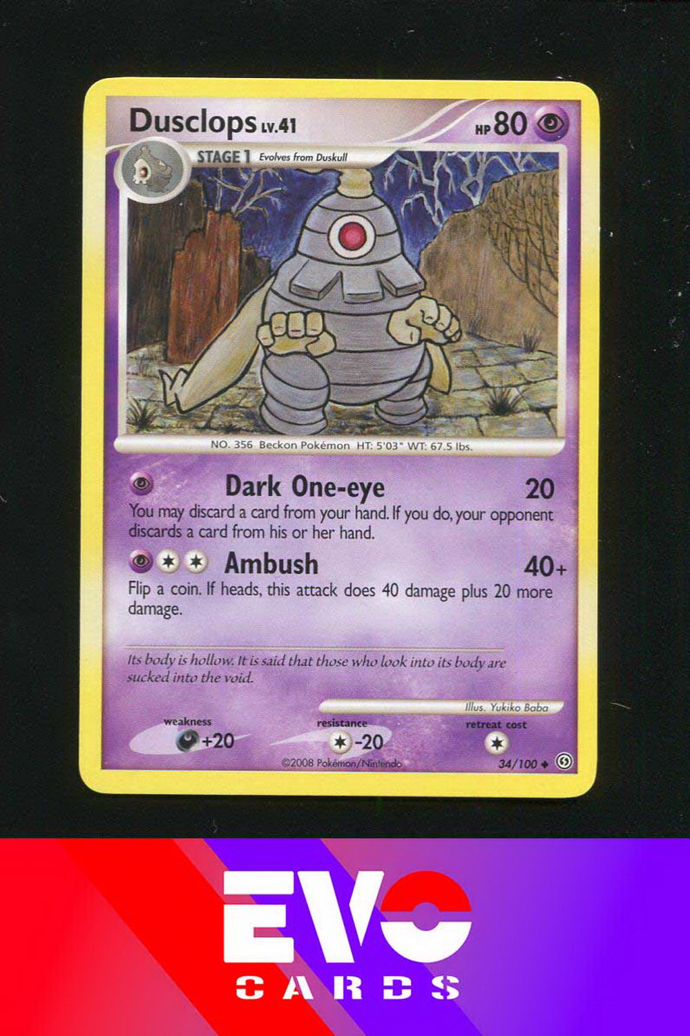 Dusclops 34/100 - Stormfront - Excellent