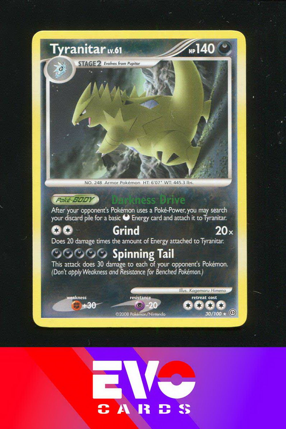 Tyranitar 30/100 - Stormfront - Excellent
