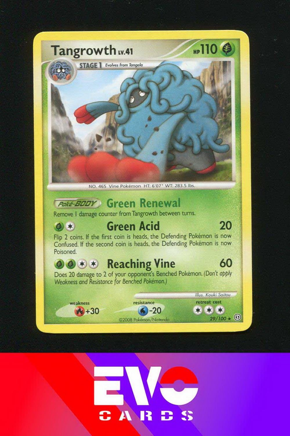 pokemon card tangrowth Tangrowth 29/100 - Stormfront