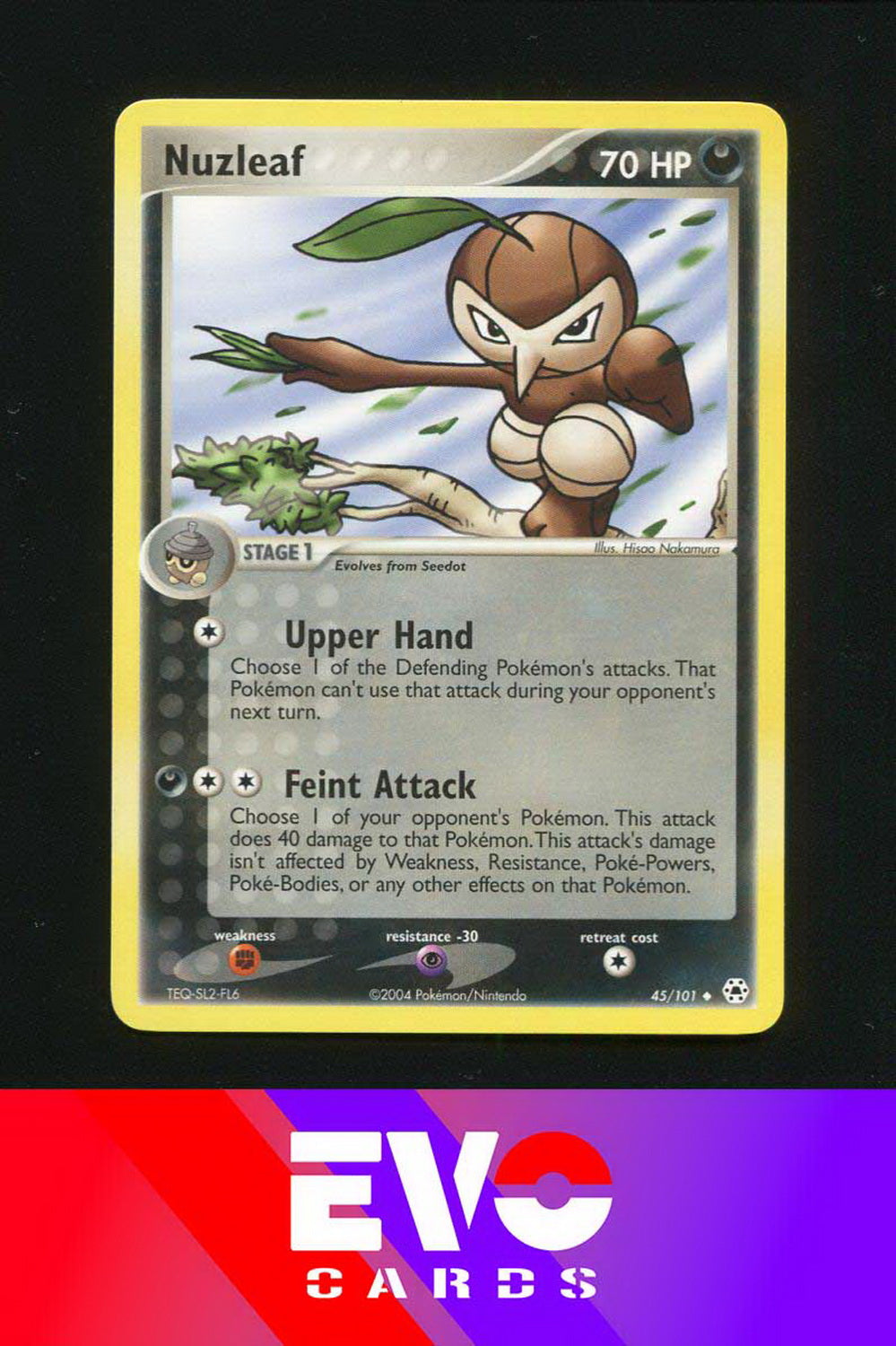 Nuzleaf 45/101 - Ex Hidden Legends - Near Mint