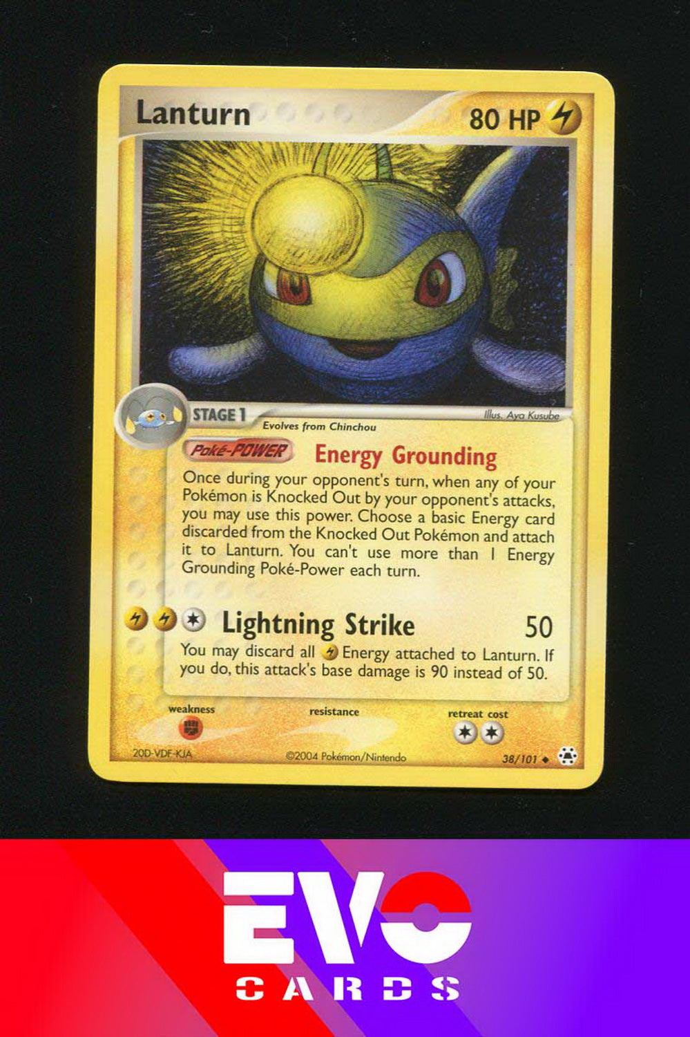 fairfield pokemon cards Lanturn 38/101 - Ex Hidden Legends