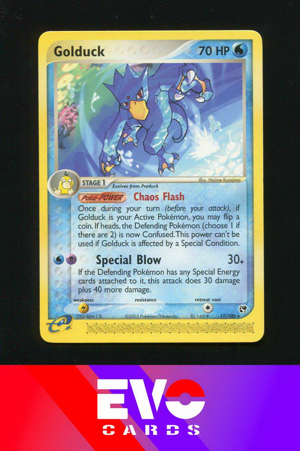 Golduck 17/100 - ex Sandstorm - Near Mint