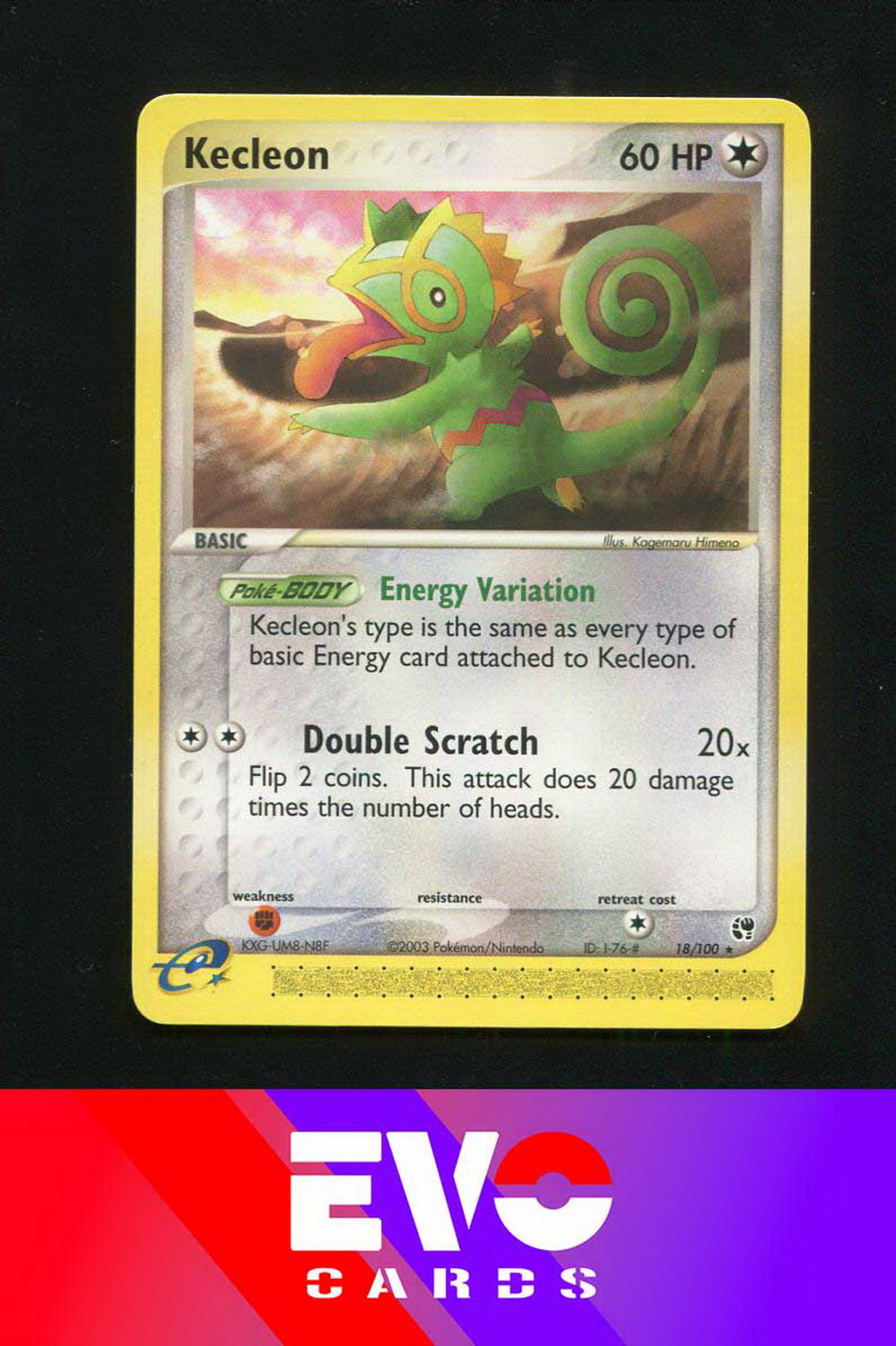 Kecleon 18/100 - ex Sandstorm - Near Mint Kecleon 18/100 - ex Sandstorm - Near Mint
