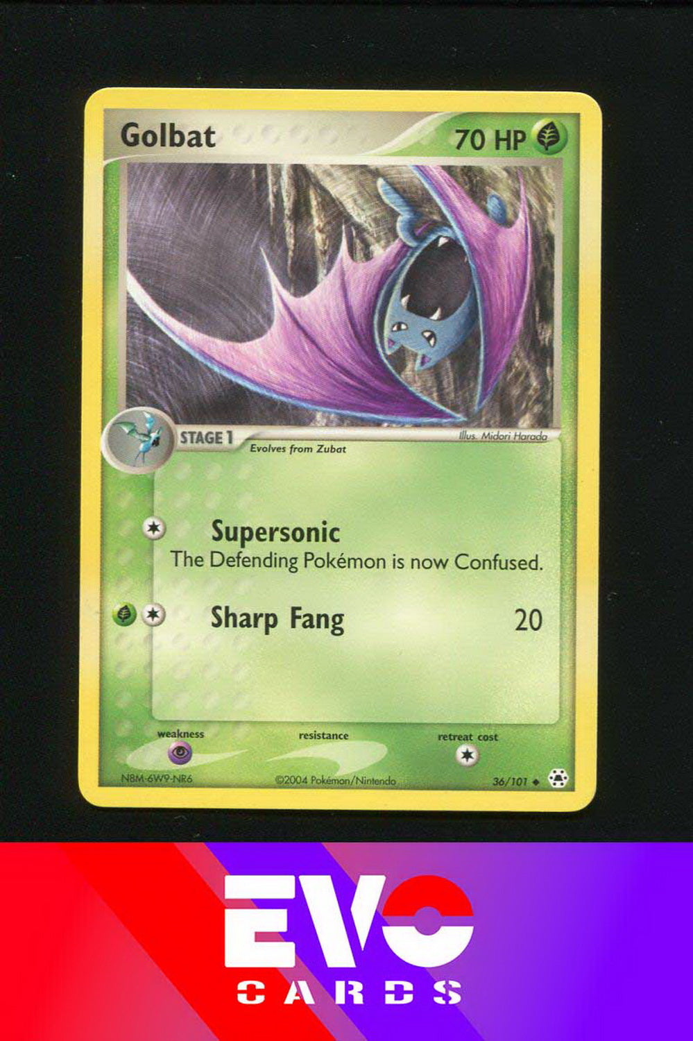 Golbat 36/101 - Ex Hidden Legends - Near Mint