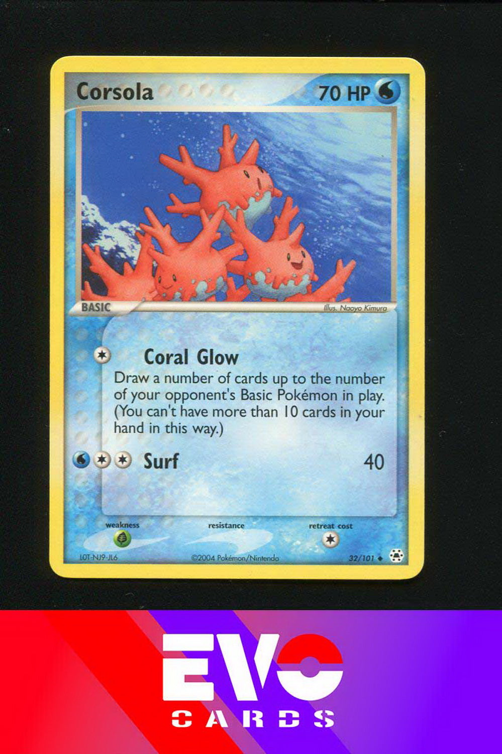 Corsola 32/101 - Ex Hidden Legends - Near Mint