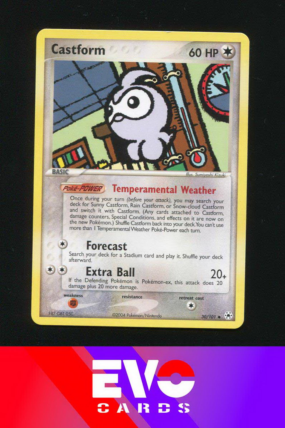 Castform 30/101 - Ex Hidden Legends - Near Mint