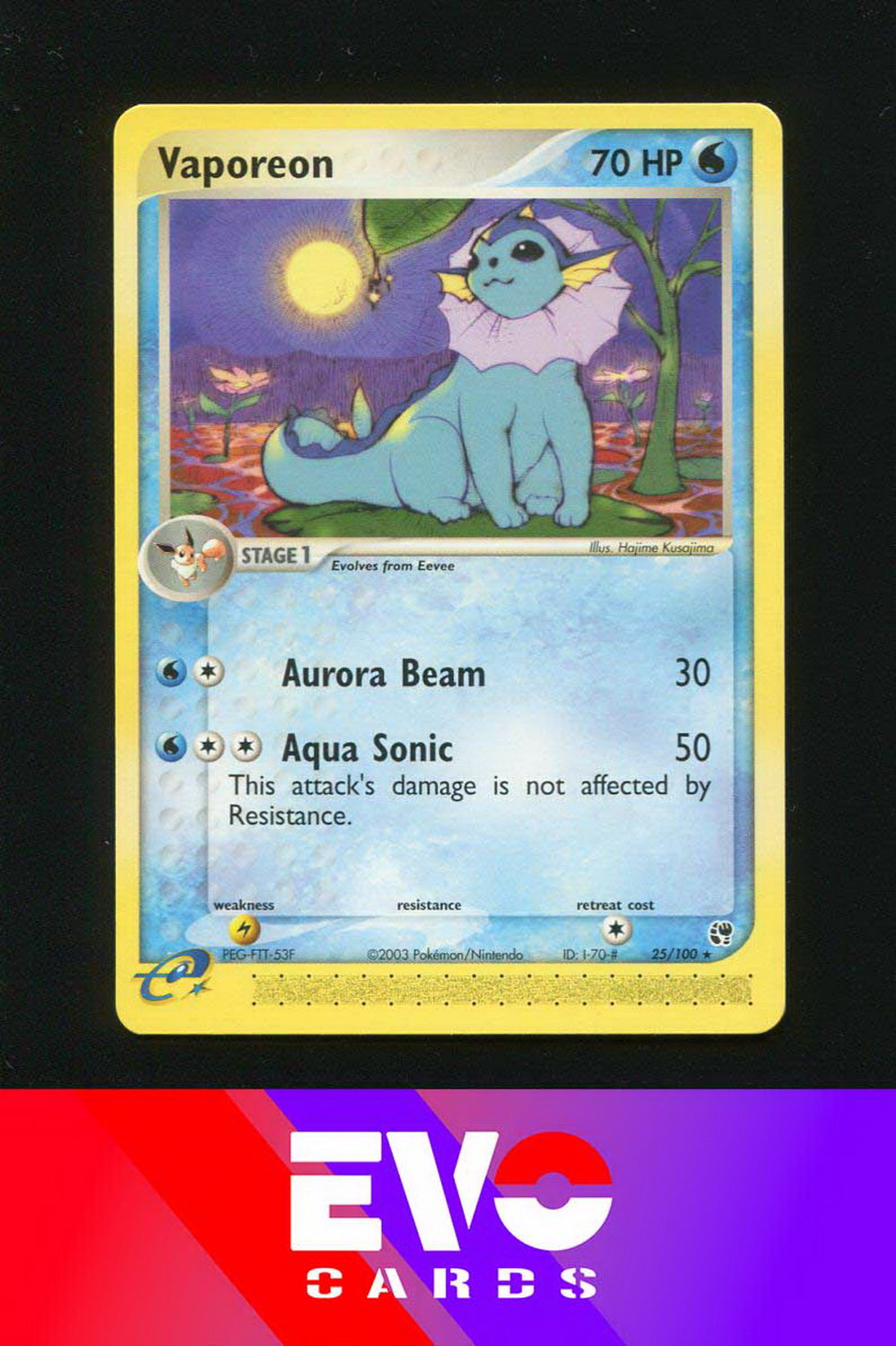 Vaporeon 25/100 - ex Sandstorm - Near Mint