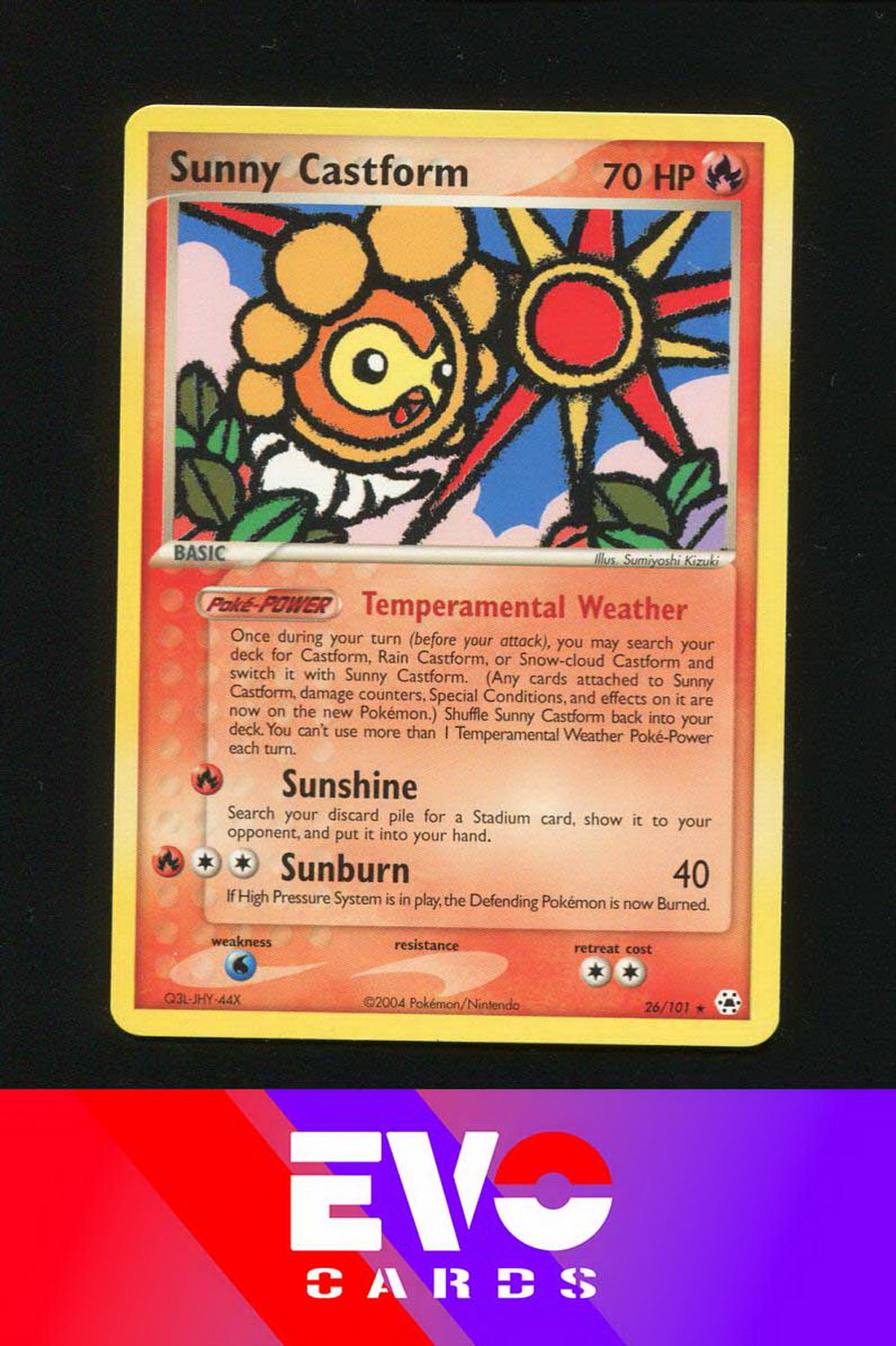 Sunny Castform 26/101 - Ex Hidden Legends - Near Mint