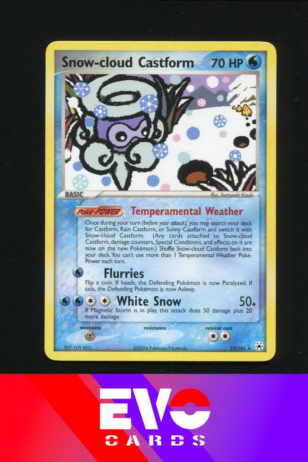Snow-cloud Castform 25/101 - Ex Hidden Legends - Near Mint