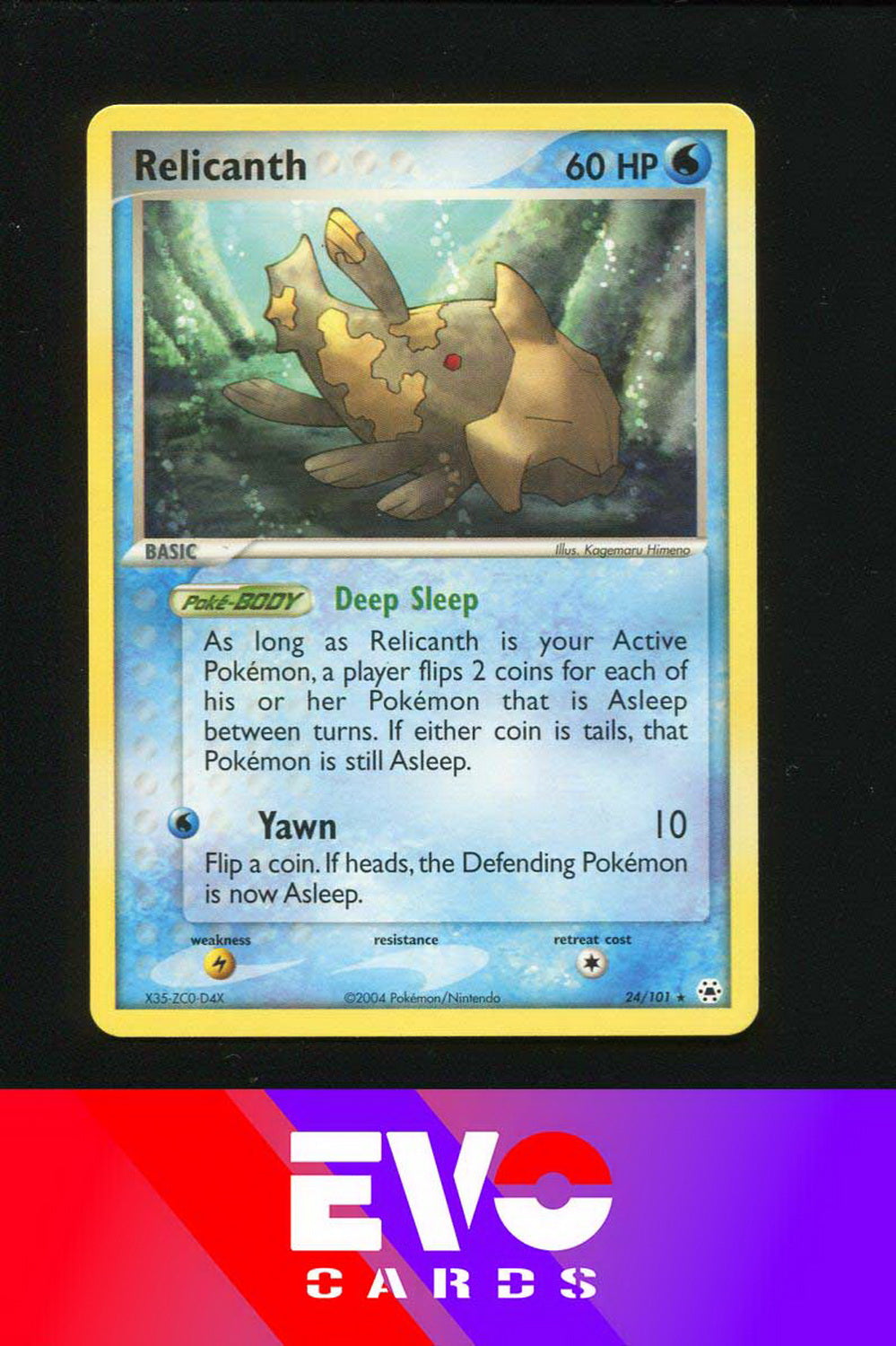 Relicanth 24/101 - Ex Hidden Legends - Near Mint