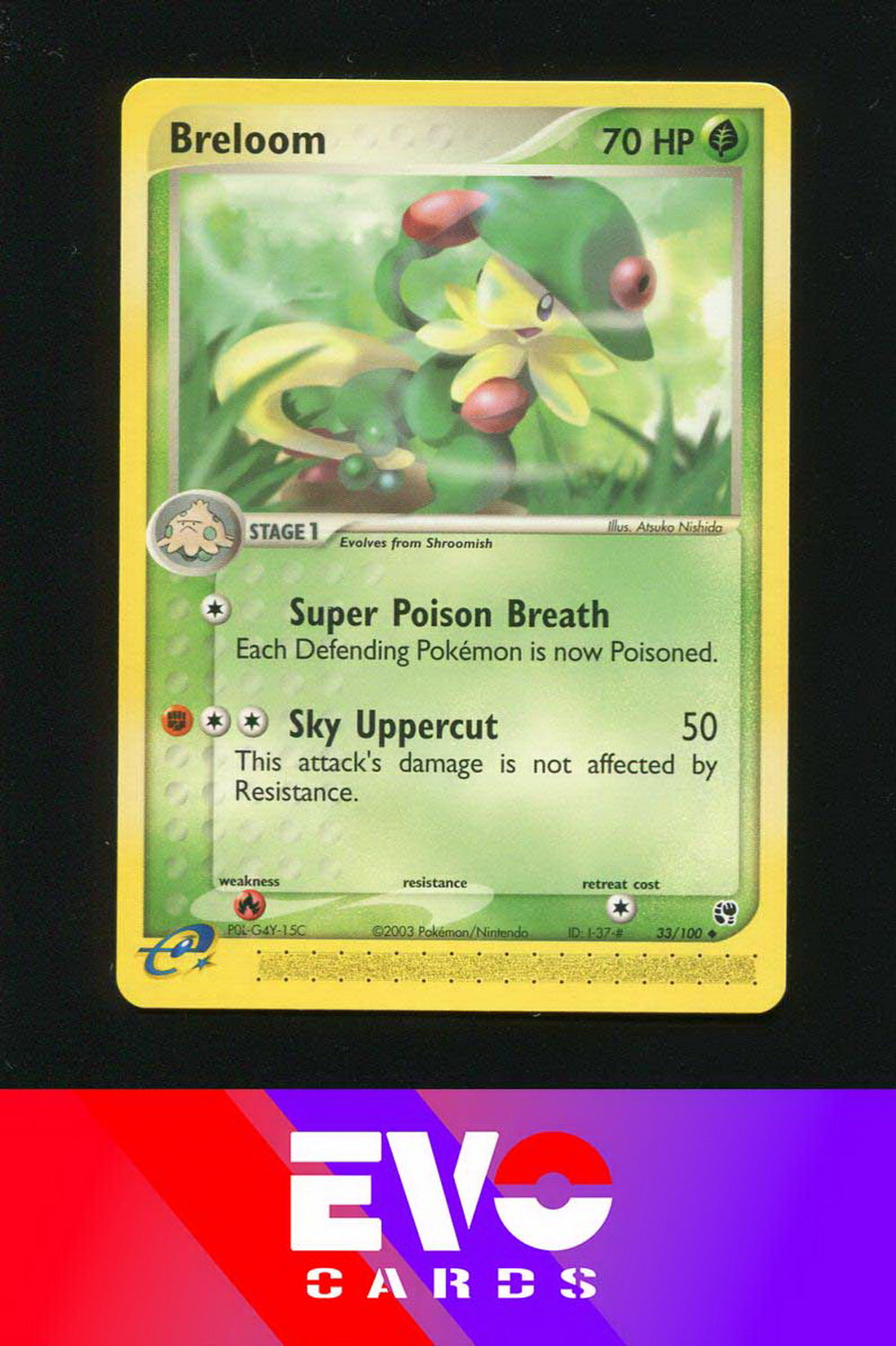 Breloom 33/100 - ex Sandstorm - Near Mint Breloom 33/100 - ex Sandstorm - Near Mint