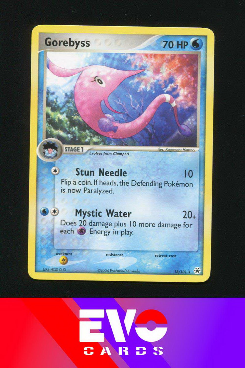 Gorebyss 18/101 - Ex Hidden Legends - Near Mint