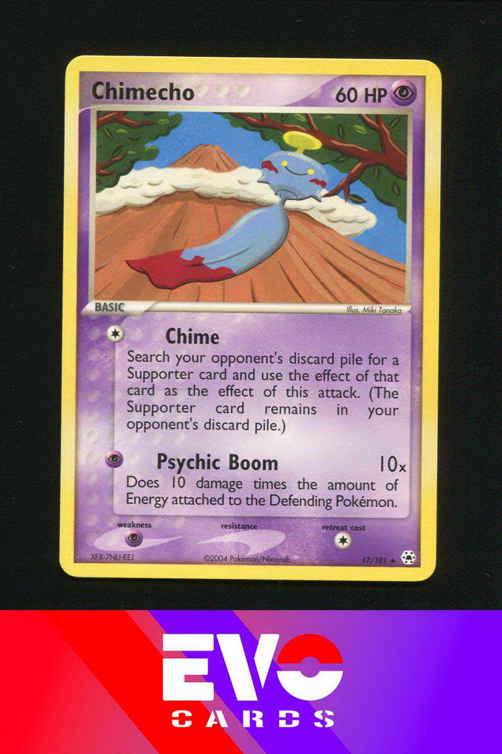 Chimecho 17/101 - Ex Hidden Legends - Near Mint