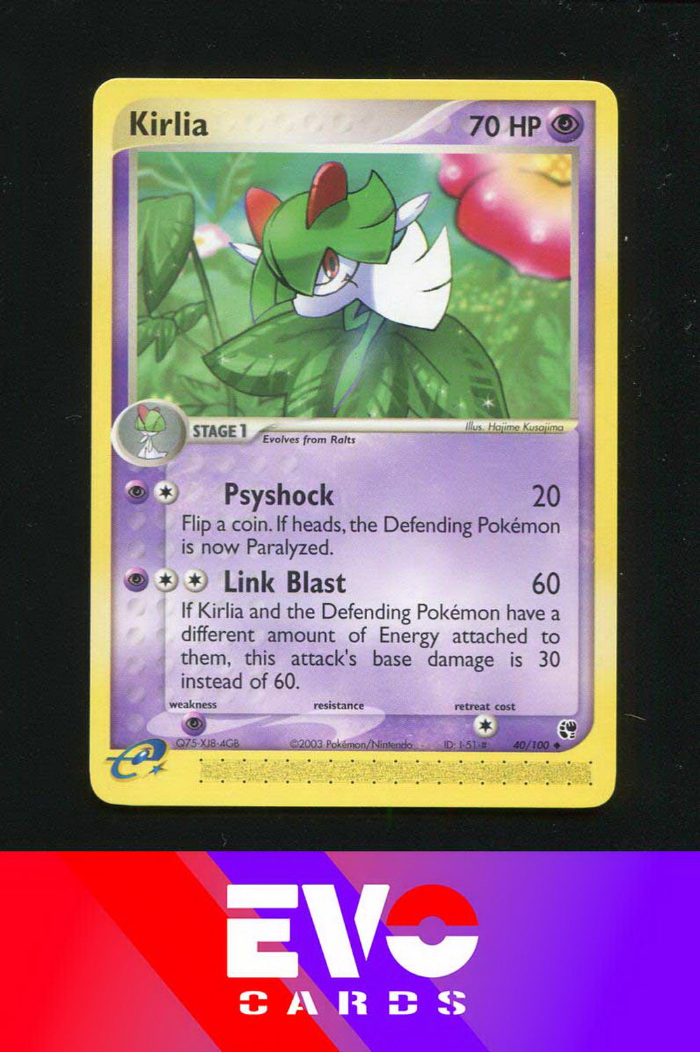 Kirlia 40/100 - ex Sandstorm - Near Mint