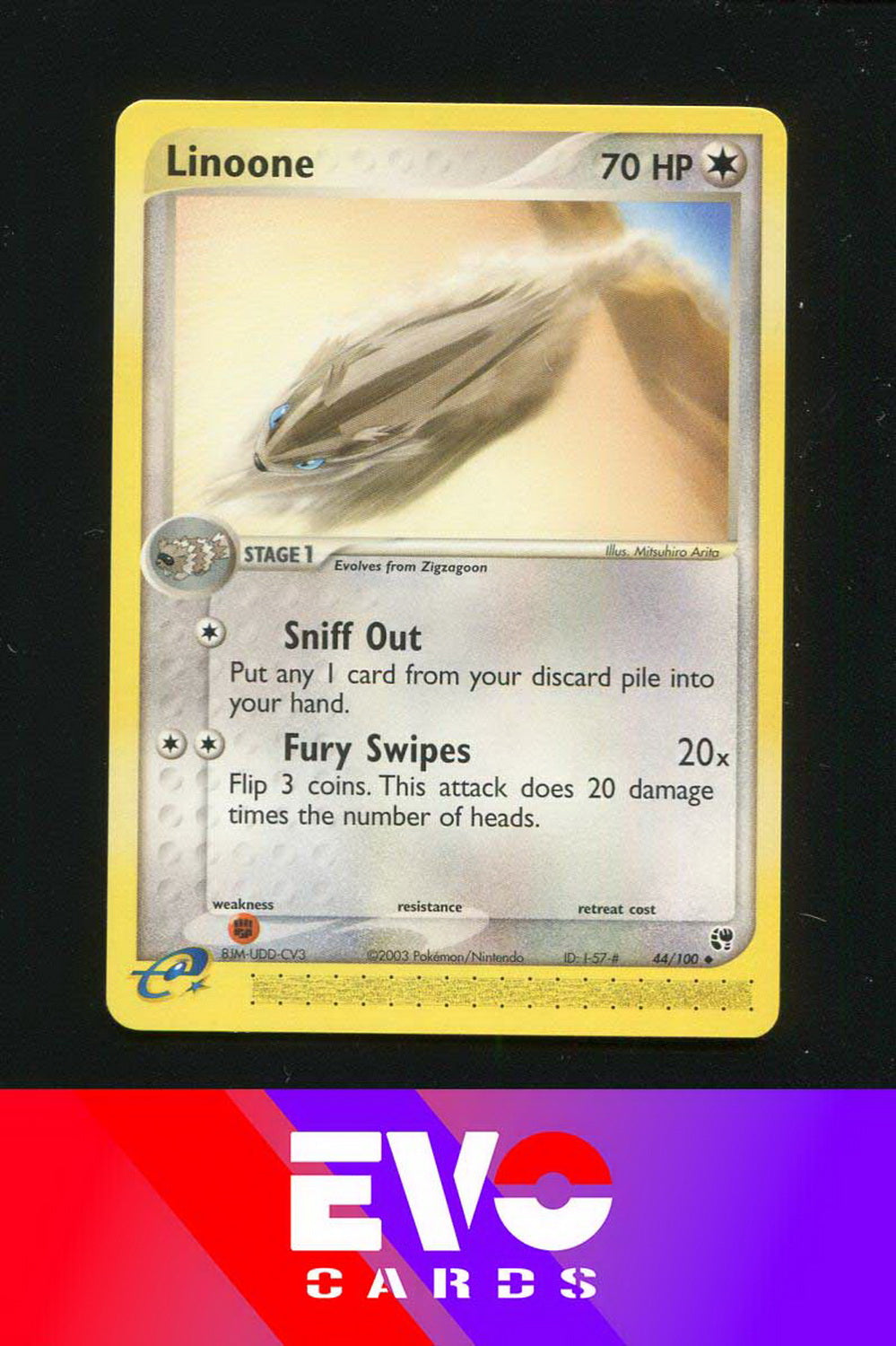 Linoone 44/100 - ex Sandstorm - Near Mint