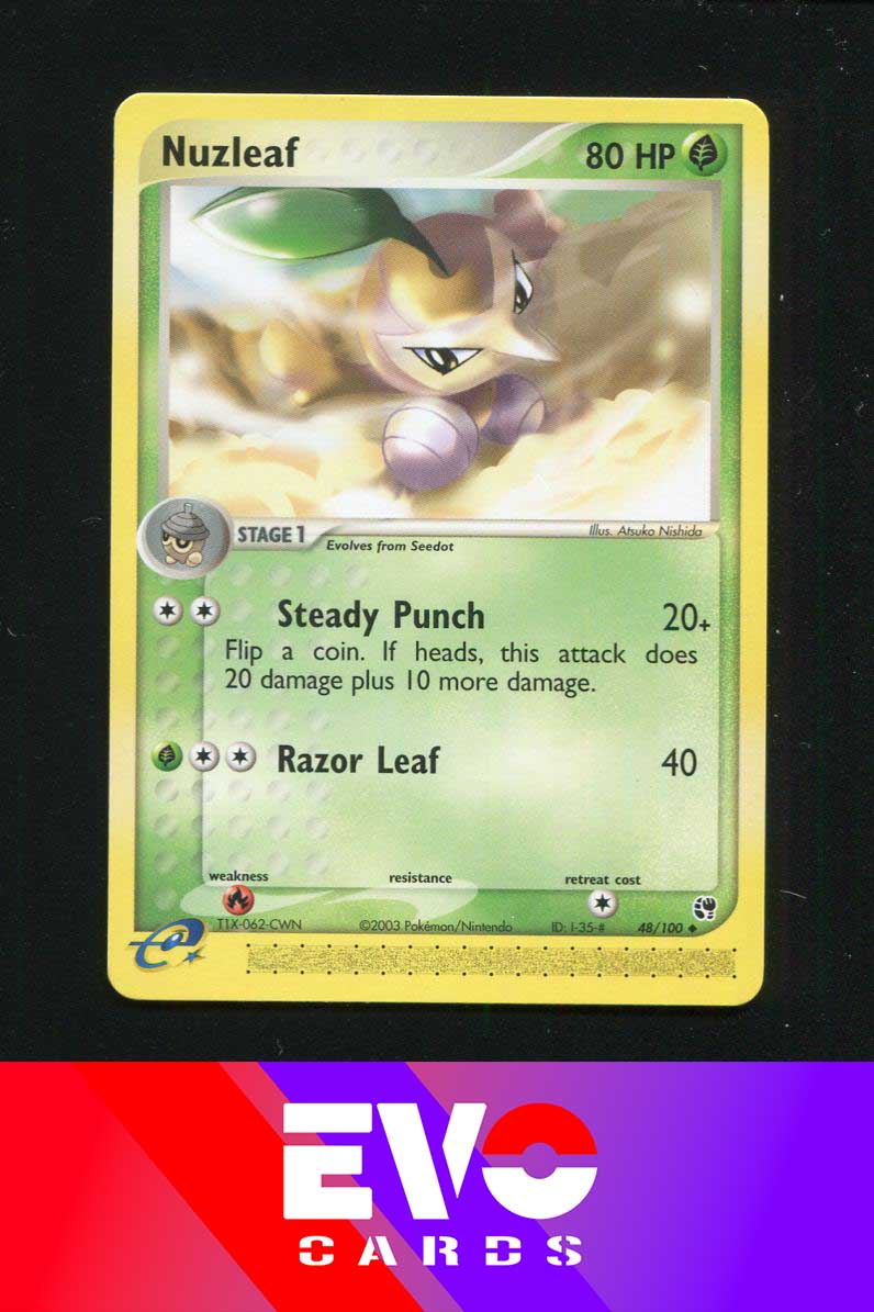 Nuzleaf 48/100 - ex Sandstorm - Near Mint