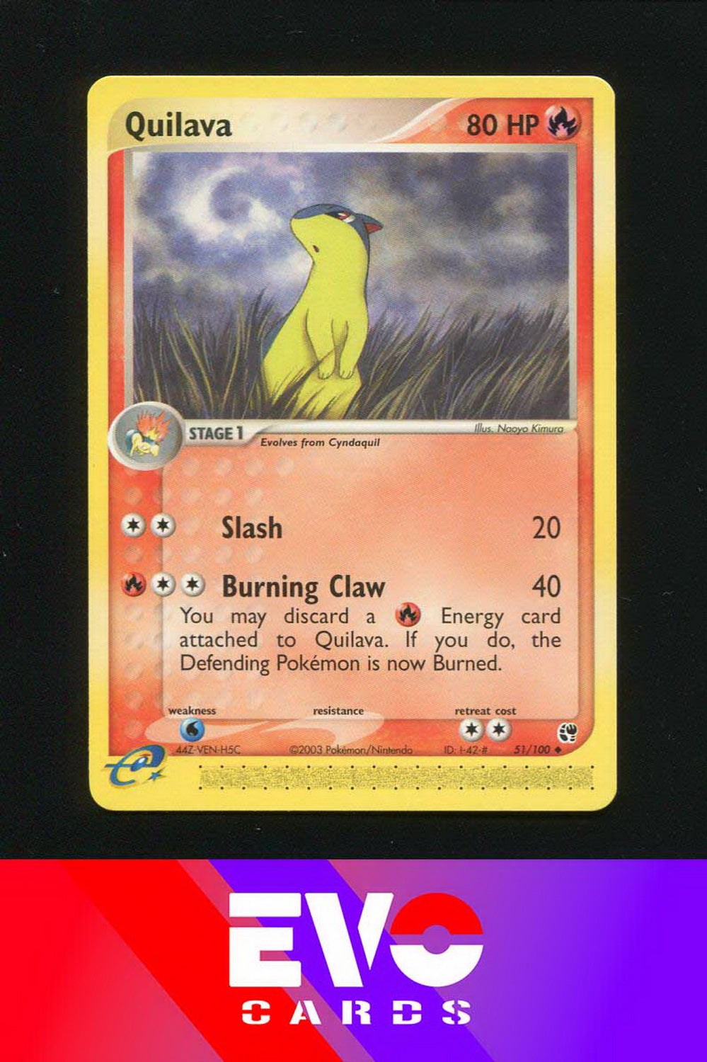 Quilava 51/100 - ex Sandstorm - Near Mint