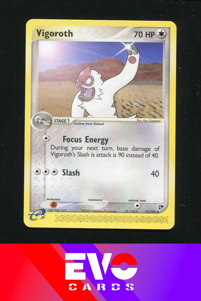 vigoroth pokemon card Vigoroth 52/100 - ex Sandstorm
