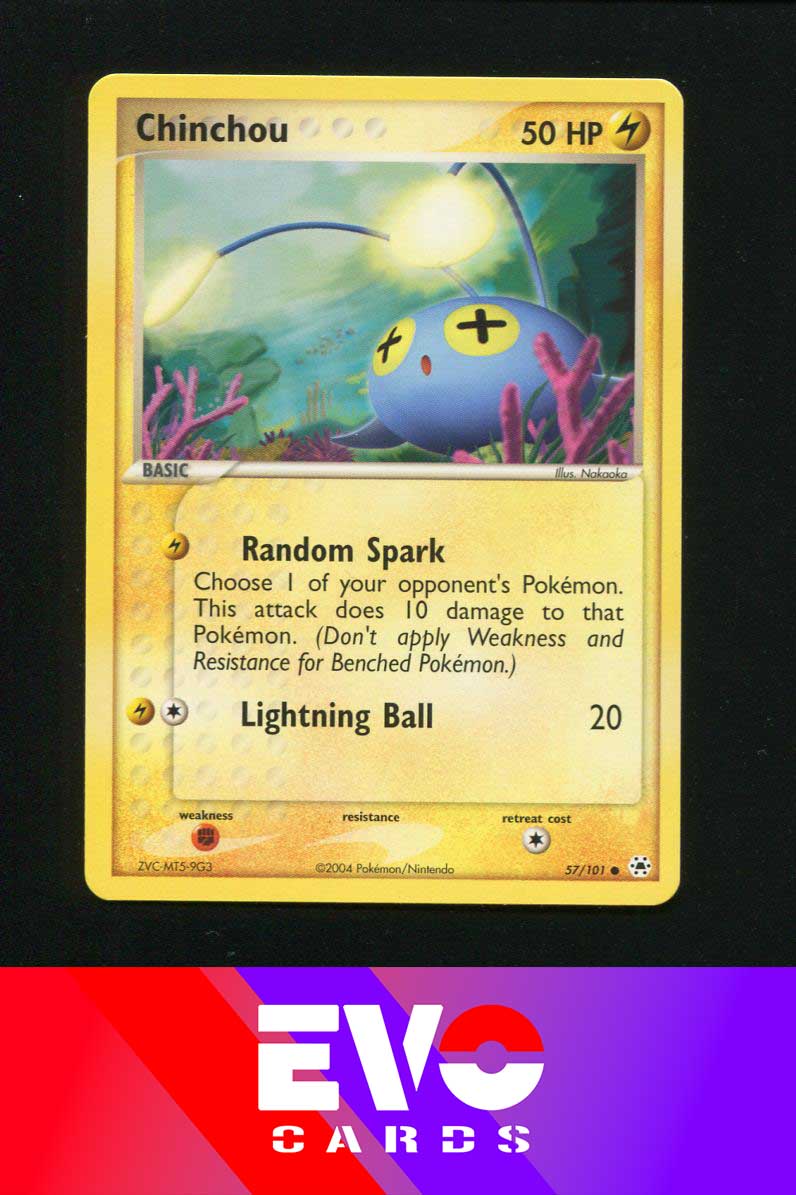 Chinchou 57/101 - Ex Hidden Legends - Near Mint Chinchou 57/101 - Ex Hidden Legends - Near Mint