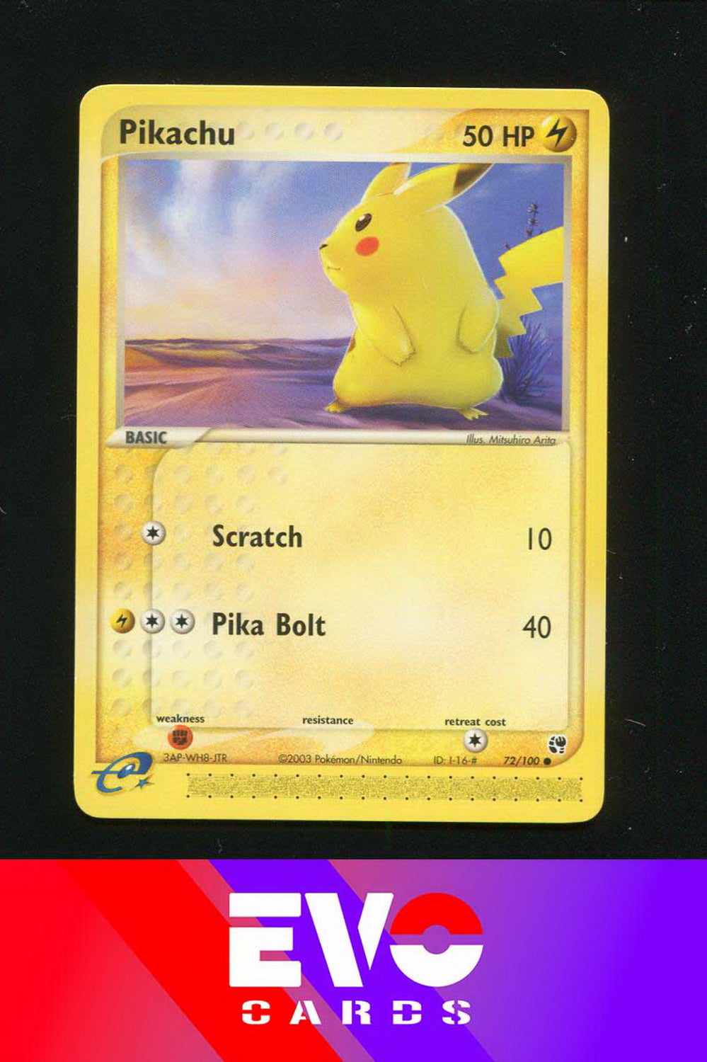 Pikachu 72/100 - ex Sandstorm - Near Mint