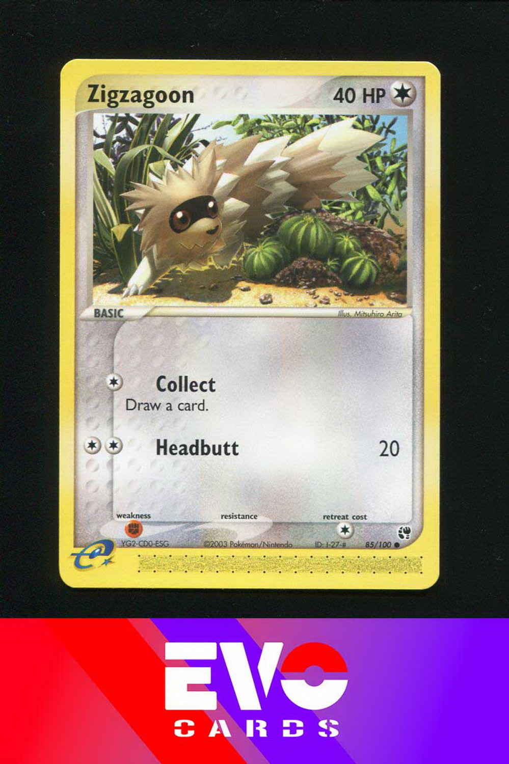 Zigzagoon 85/100 - ex Sandstorm - Near Mint Zigzagoon 85/100 - ex Sandstorm - Near Mint