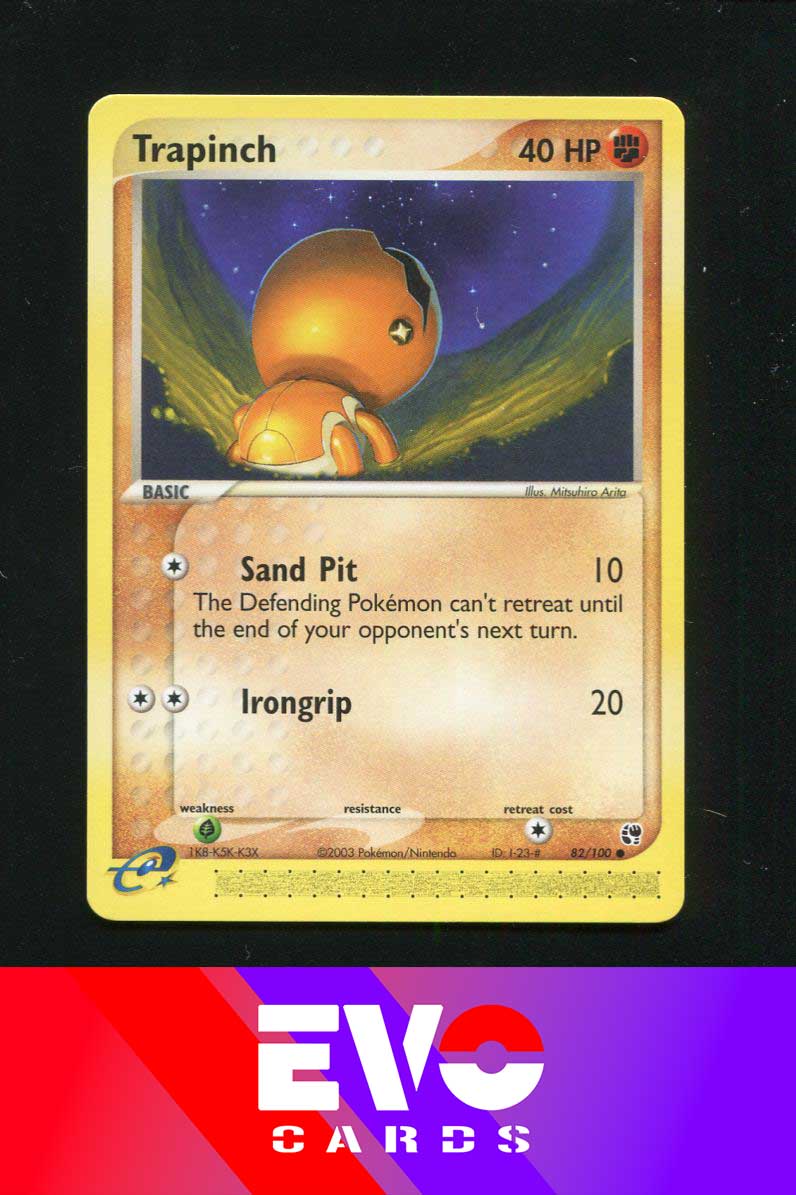 trapinch pokemon cards Trapinch 82/100 - ex Sandstorm