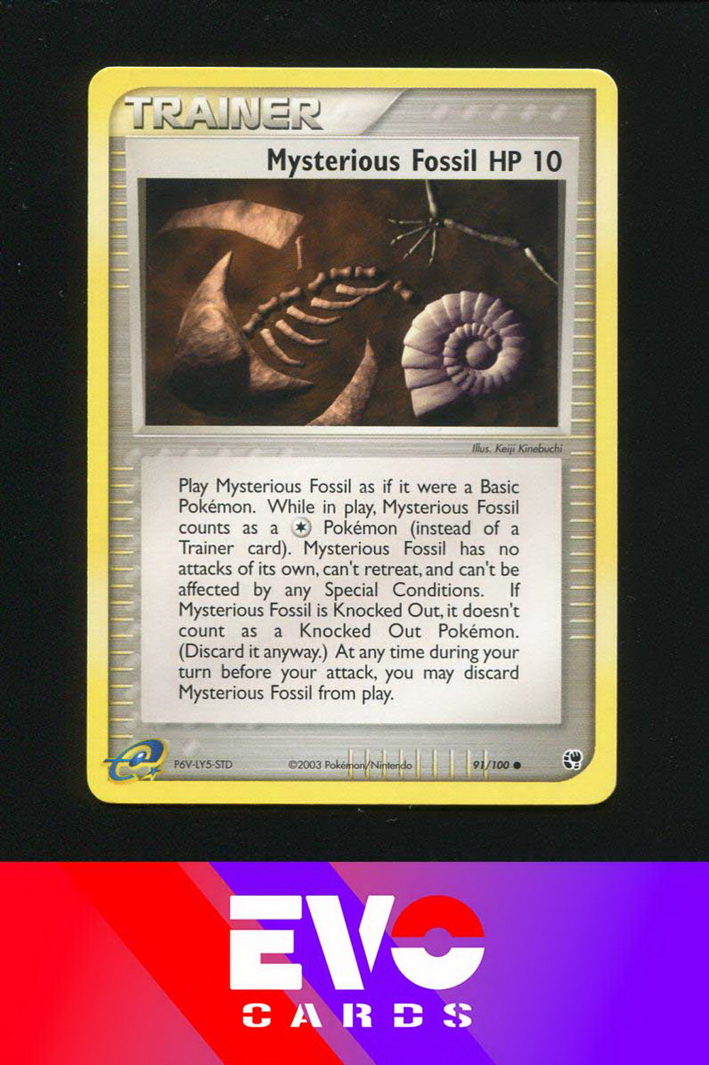 Mysterious Fossil HP 10 92/100 - ex Sandstorm - Near Mint