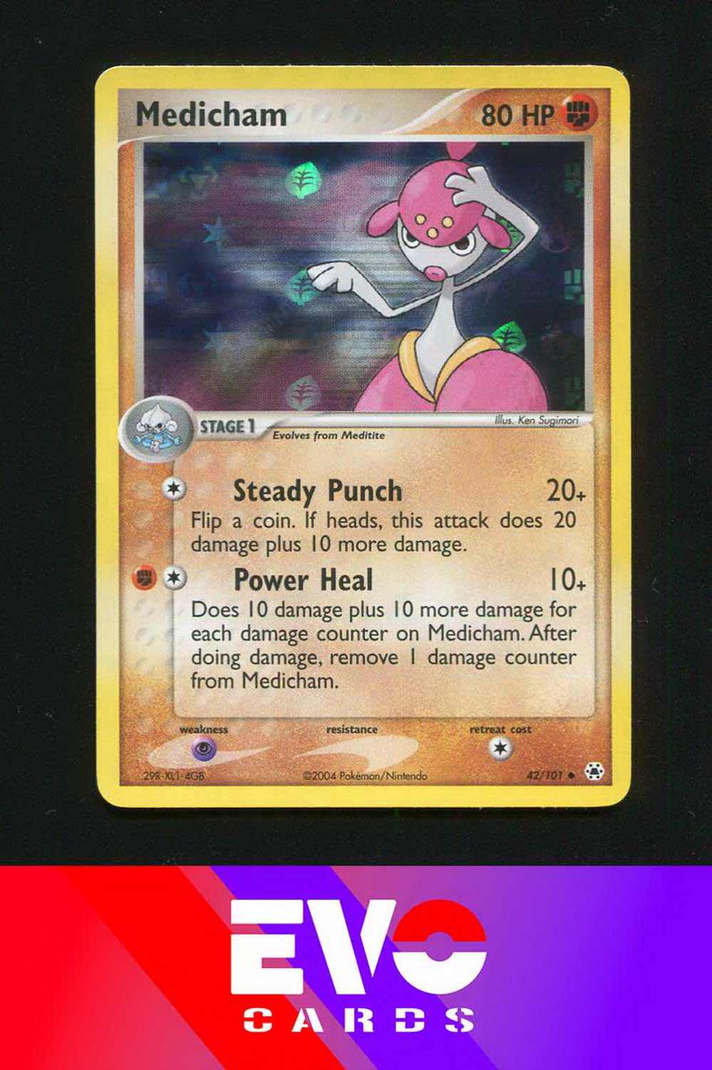 Medicham 42/101 - ex Hidden Legends - Reverse Holo