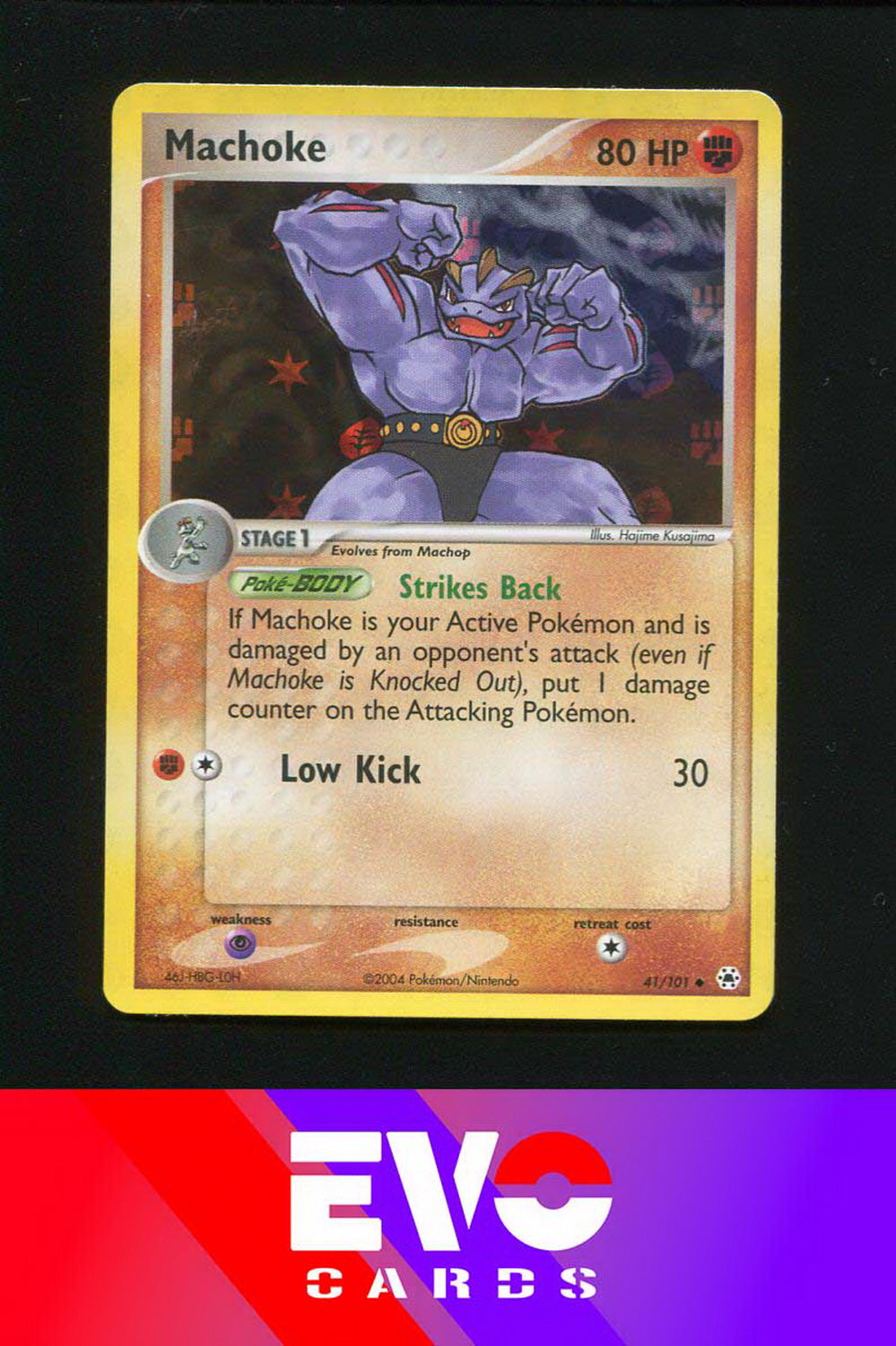 Machoke 41/101 - ex Hidden Legends - Reverse Holo - Near Mint