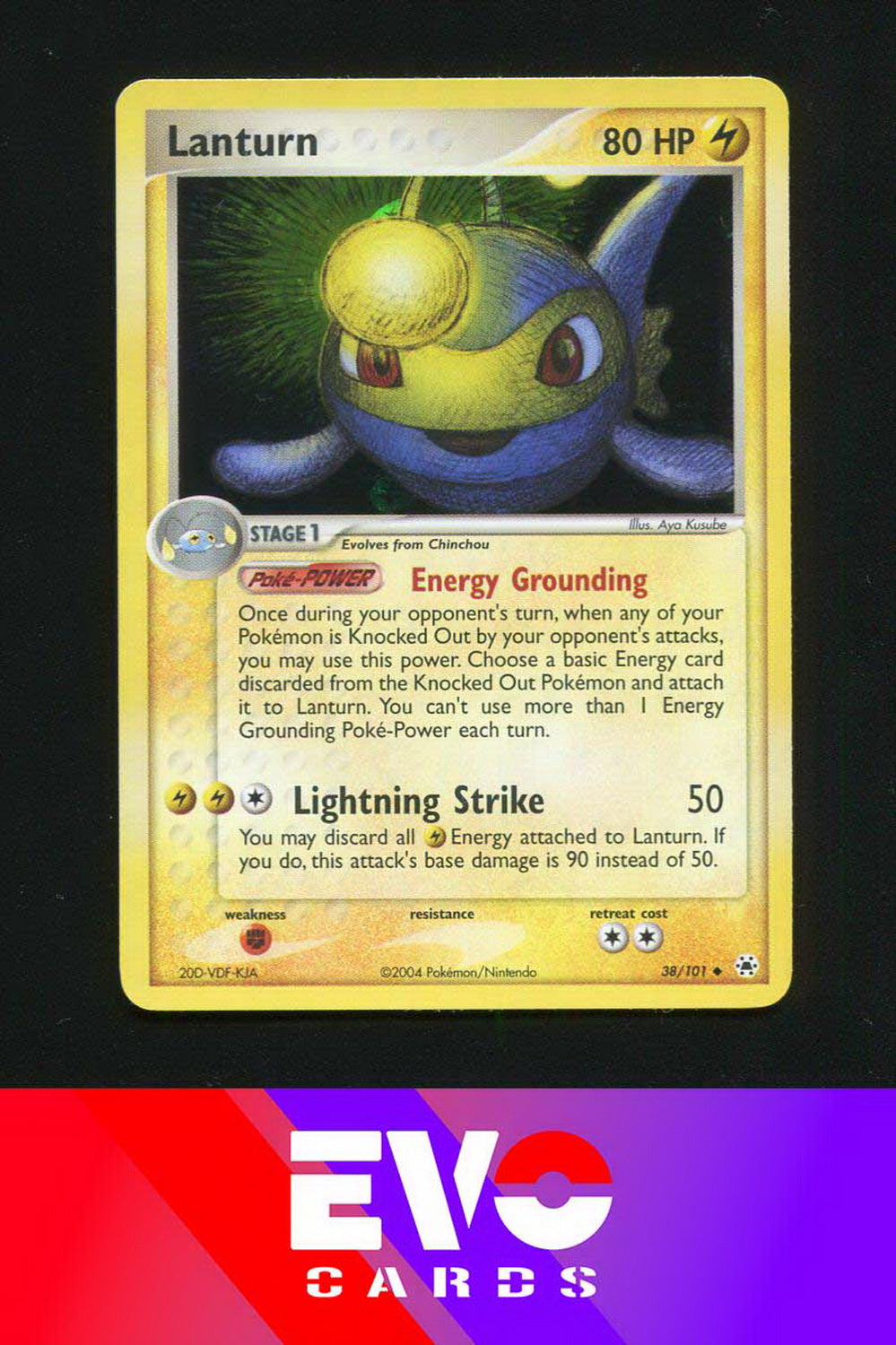 Lanturn 38/101 - ex Hidden Legends - Reverse Holo - Near Mint