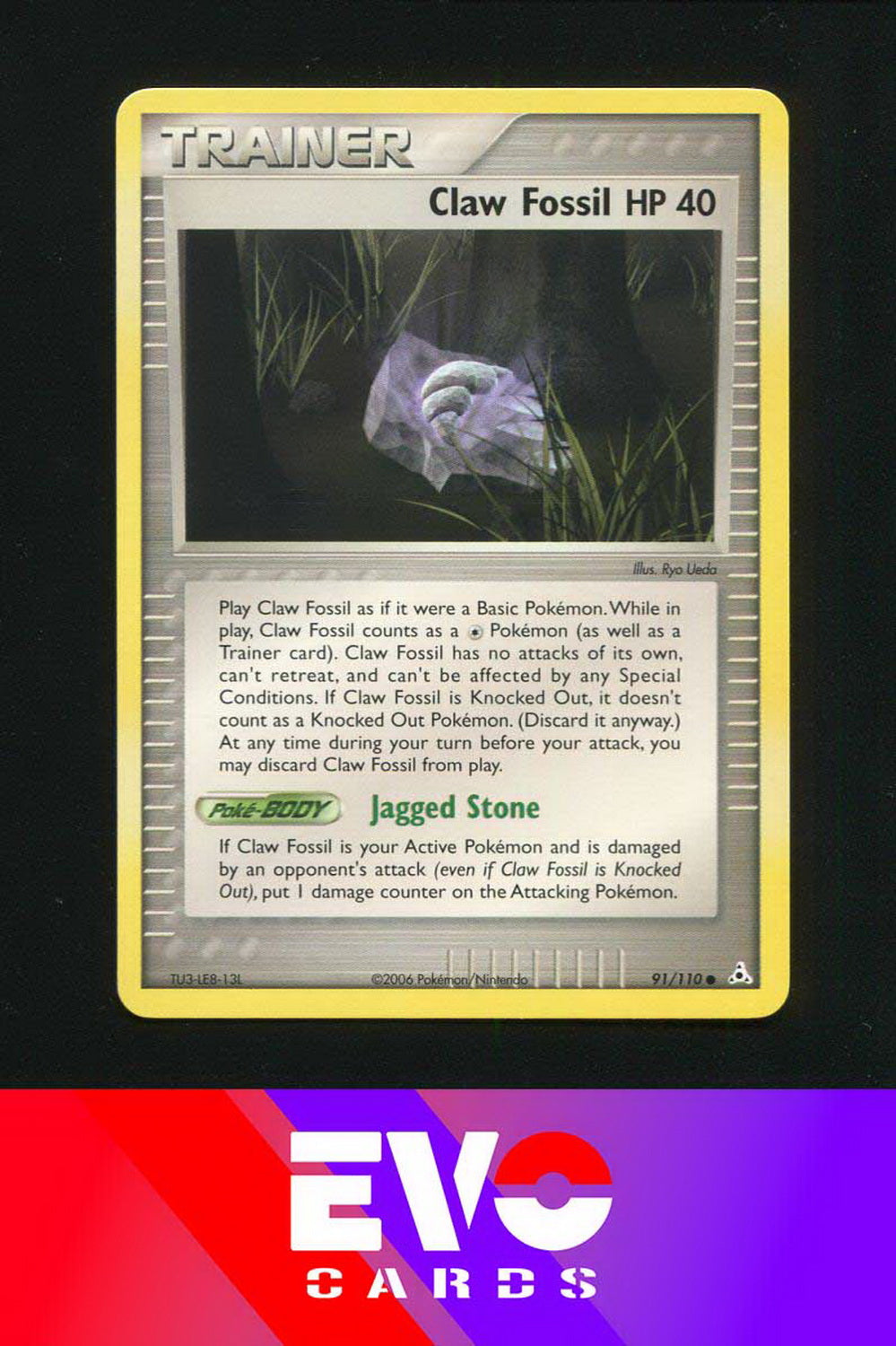 Claw Fossil HP 40 91/110 - ex Holon Phantoms - Near Mint